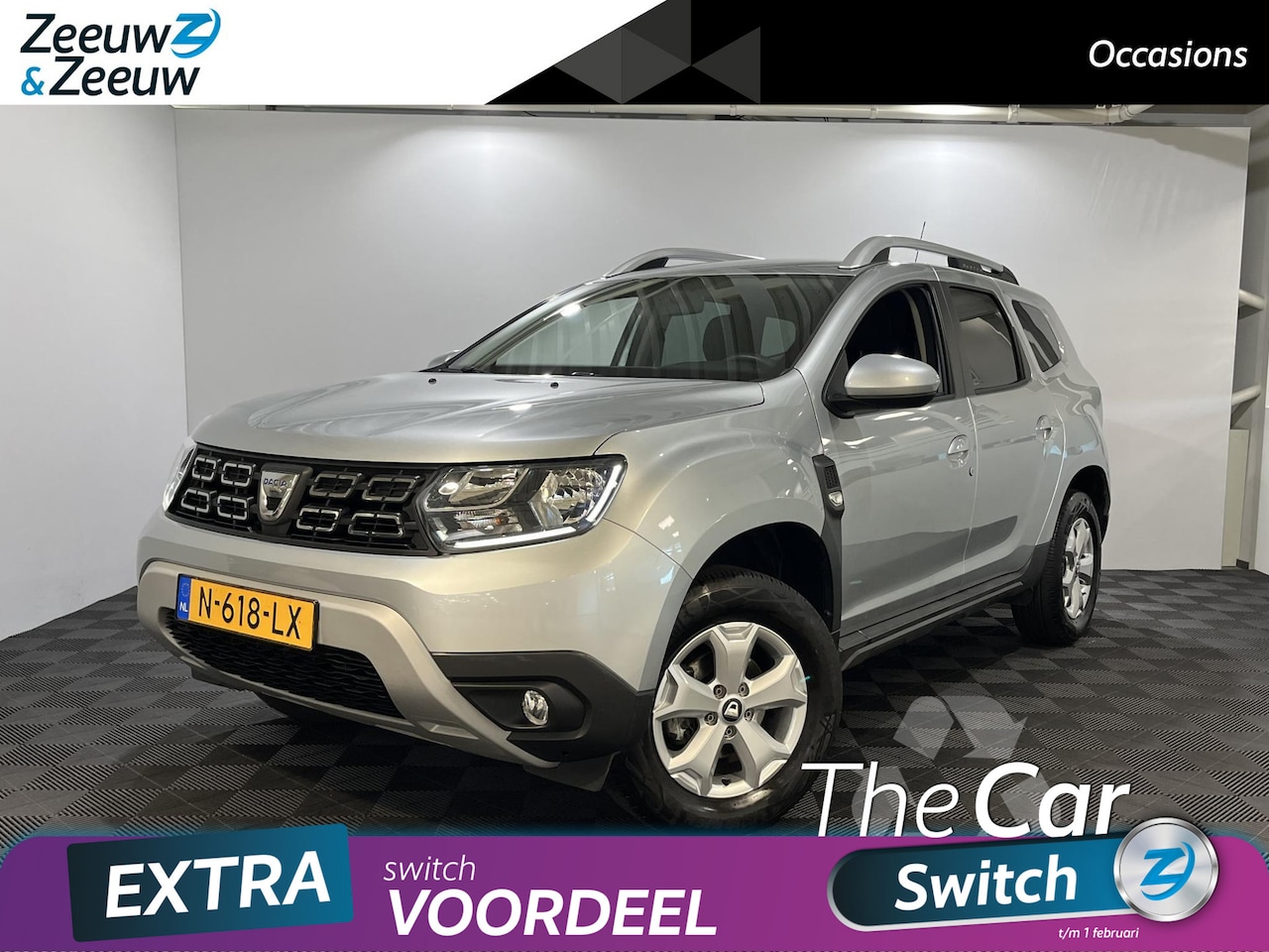 Dacia Duster - 1.0 TCe Bi-Fuel Comfort *G3 INSTALLATIE*Navigatie*Airco*LM.Velgen*IN ZEER NETTE STAAT! - AutoWereld.nl