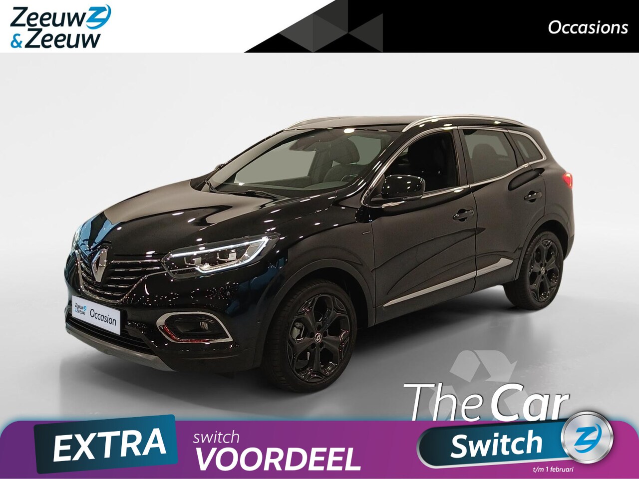 Renault Kadjar - 1.3 TCe Black Edition *Automaat*Navi+Camera*Climate*Parc Assist*LED*VOL OPTIES! - AutoWereld.nl