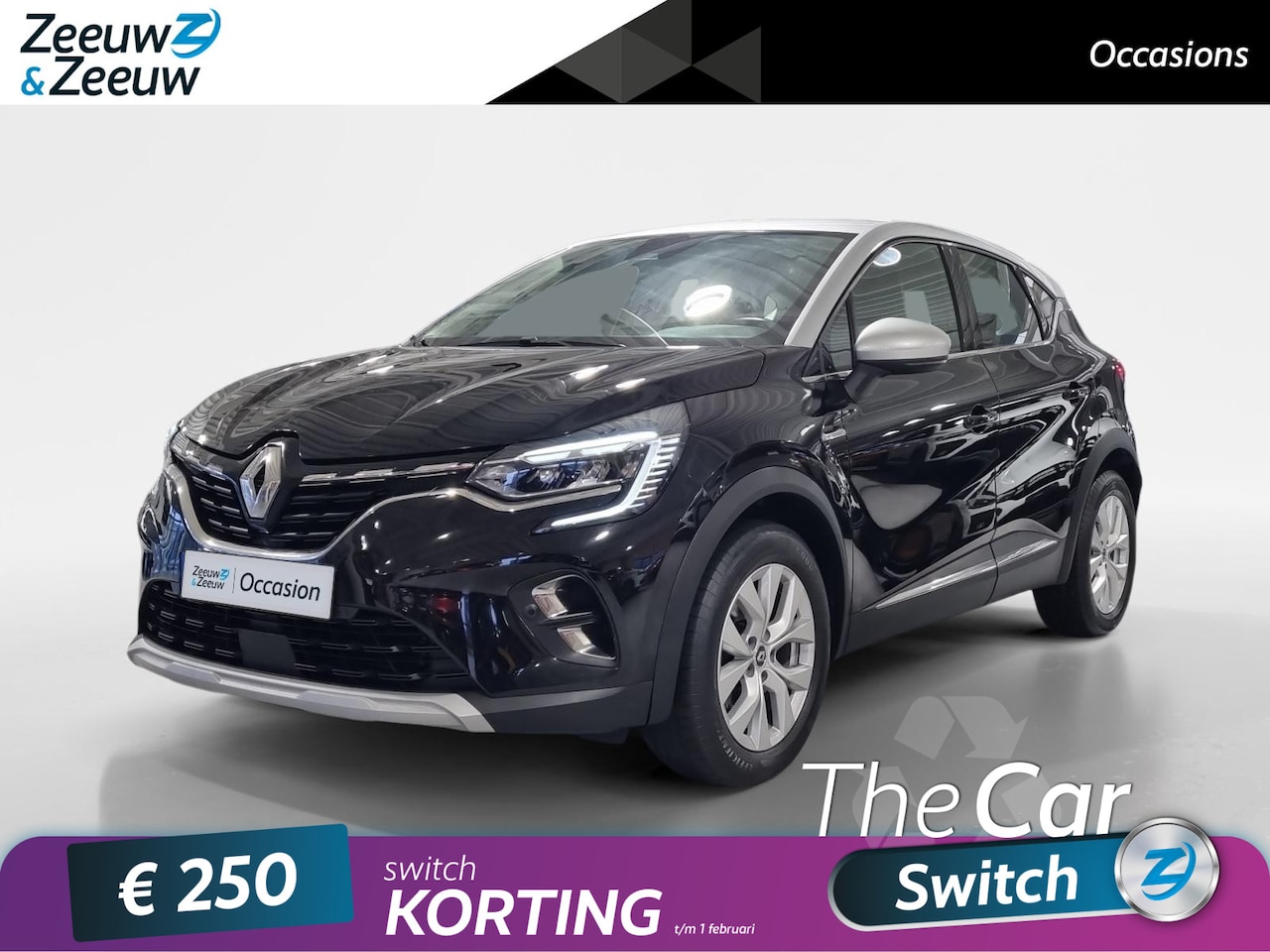 Renault Captur - 1,0 TCe Intens 100pk parkeersensoren * camera * Navi * Cruise control * Apple carplay / An - AutoWereld.nl