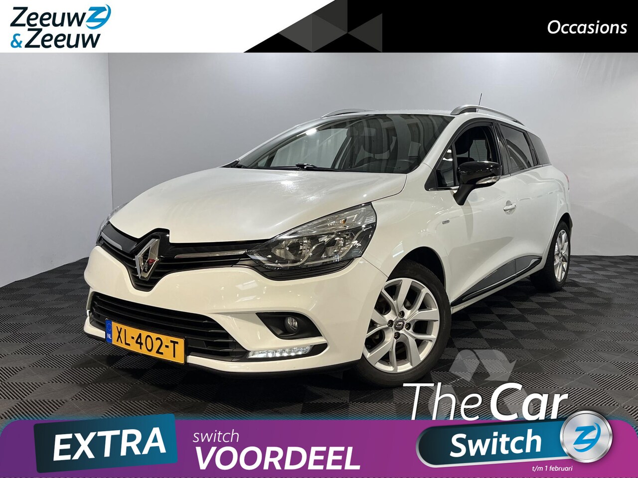 Renault Clio Estate - 0.9 - 90PK TCe Limited *Navigatie*Airco*LM.Velgen*TEL-Bluetooth*Parkeersensoren*Dealer Ond - AutoWereld.nl