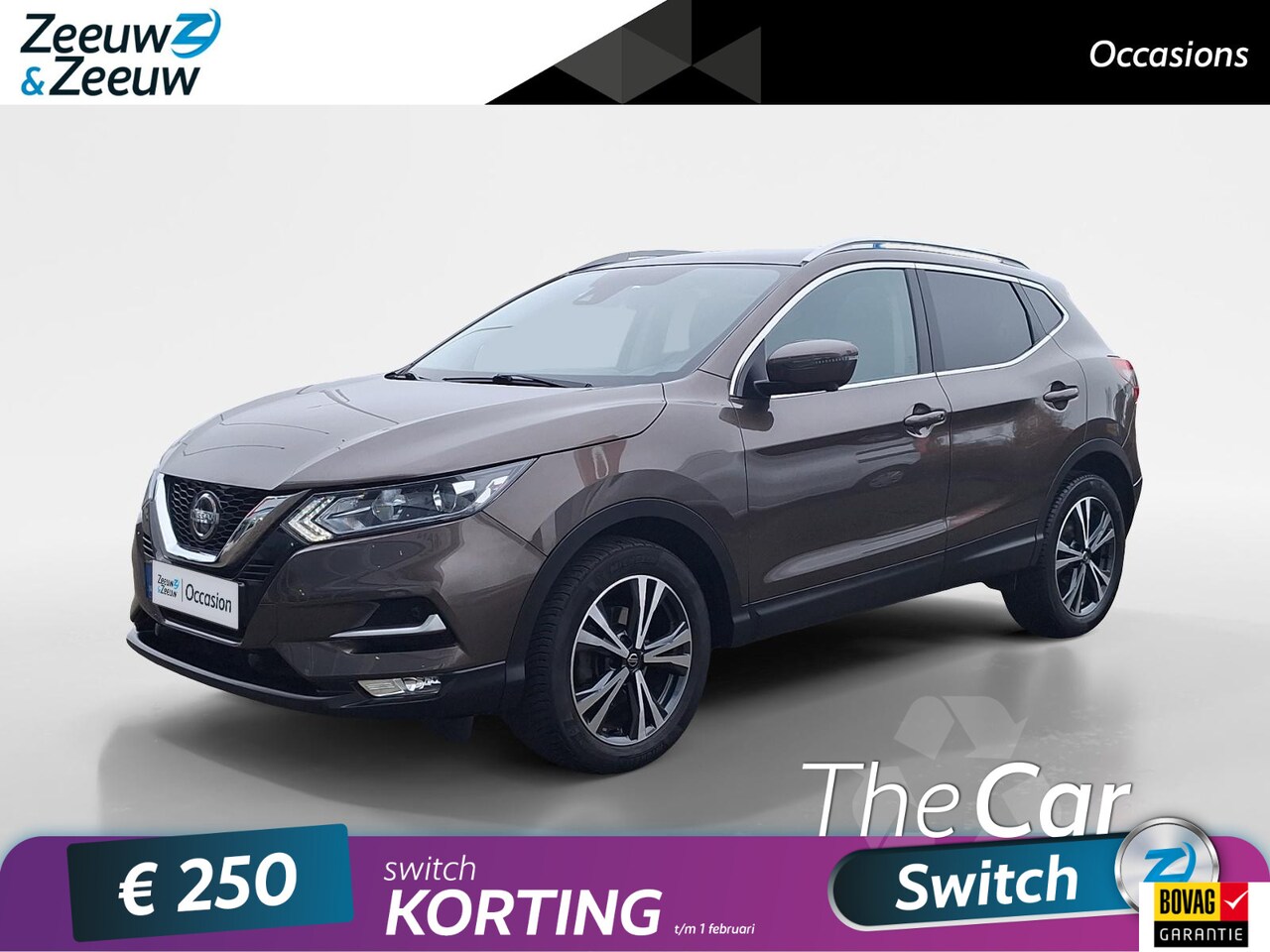 Nissan Qashqai - 1.3 DIG-T N-Connecta automaat | Navigatie | Panoramadak |  12 maanden BOVAG garantie! - AutoWereld.nl