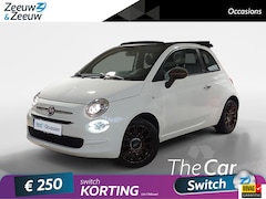 Fiat 500 C - 1.0 Hybrid Lounge | Schuifdak | Parkeersensoren achter | Apple Carplay/Android auto | Blue