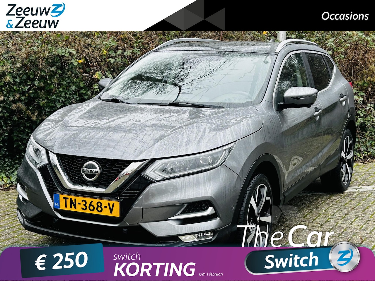 Nissan Qashqai - 1.2 Tekna Navi , camera , panoramadak , stoelverwarming , cruise , tel , lm velgen 19 " , - AutoWereld.nl