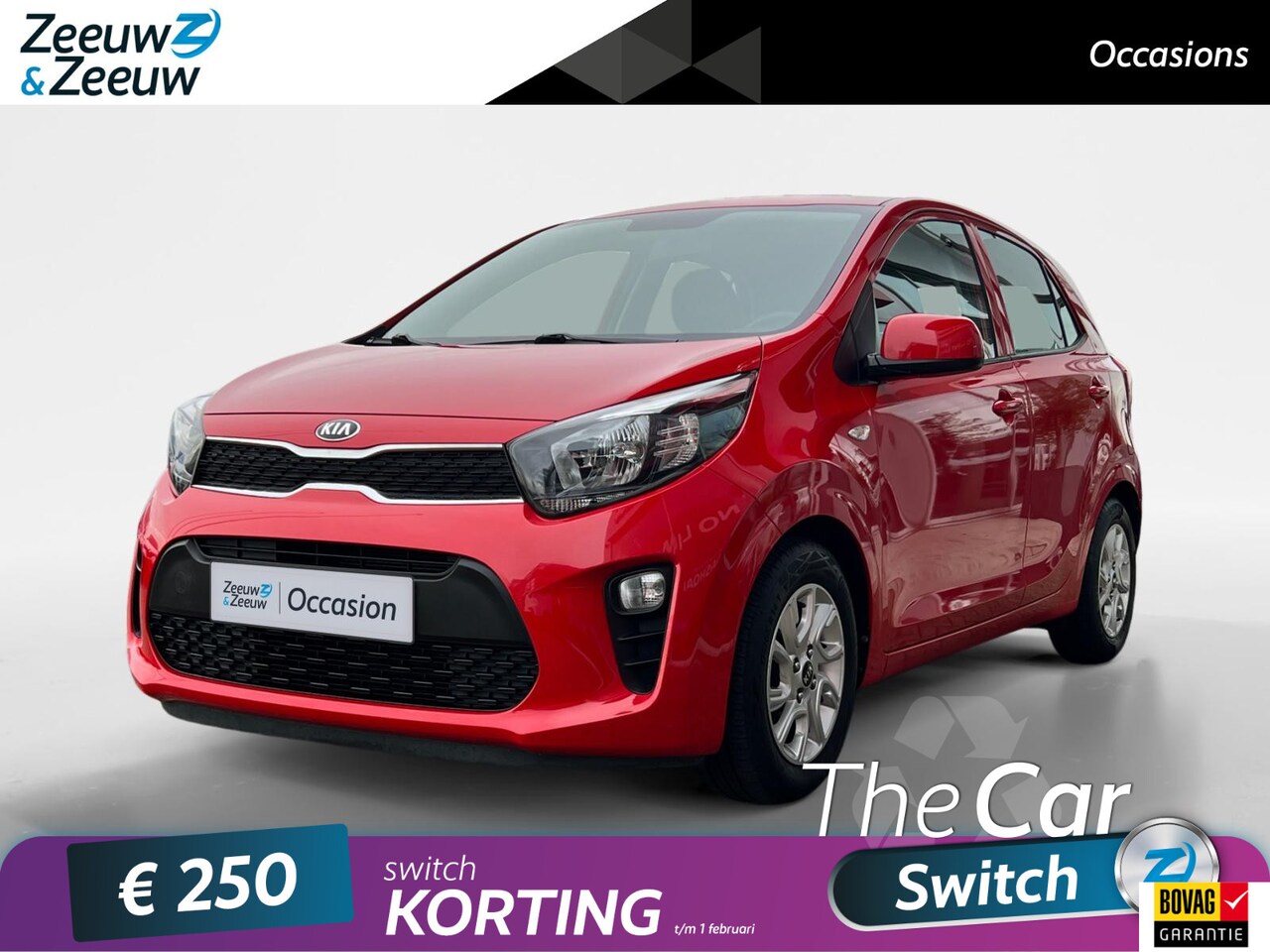 Kia Picanto - 1.0 CVVT EconomyPlusLine | Achteruitrijcamera | Navigatie | Bluetooth | Elektrische zijspi - AutoWereld.nl