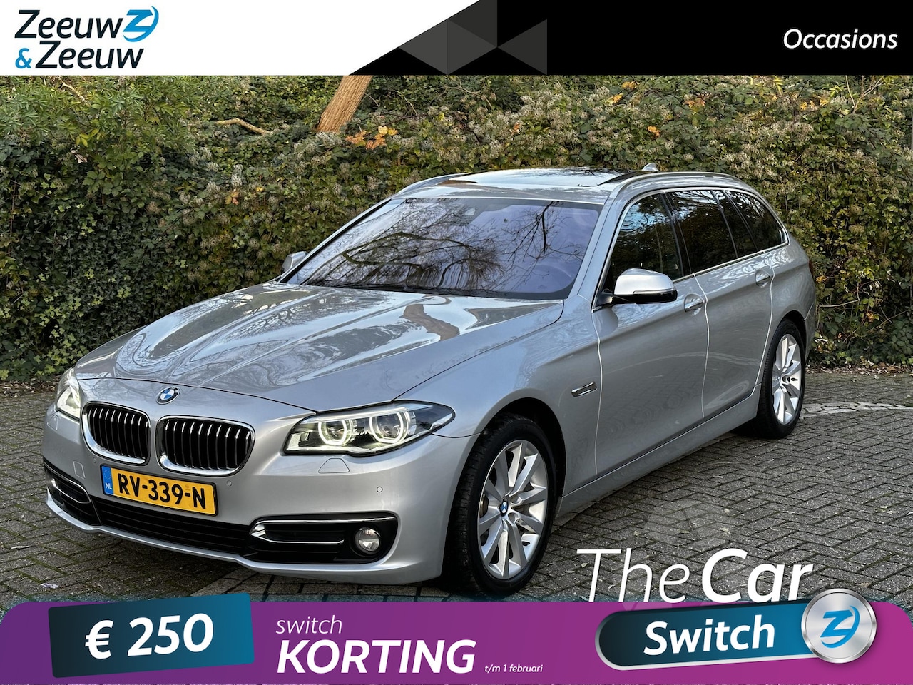 BMW 5-serie Touring - 530xd Luxury Edition | BOMVOL OPTIES | KANTELSCHUIFDAK | STOELVERWARMING | LEDEREN STOELBE - AutoWereld.nl