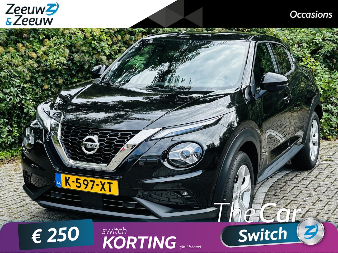 Nissan Juke - 1.0 DIG-T N-Connecta Apple Carplay/Android Auto , climate , cruise , lm velgen , tel , usb - AutoWereld.nl