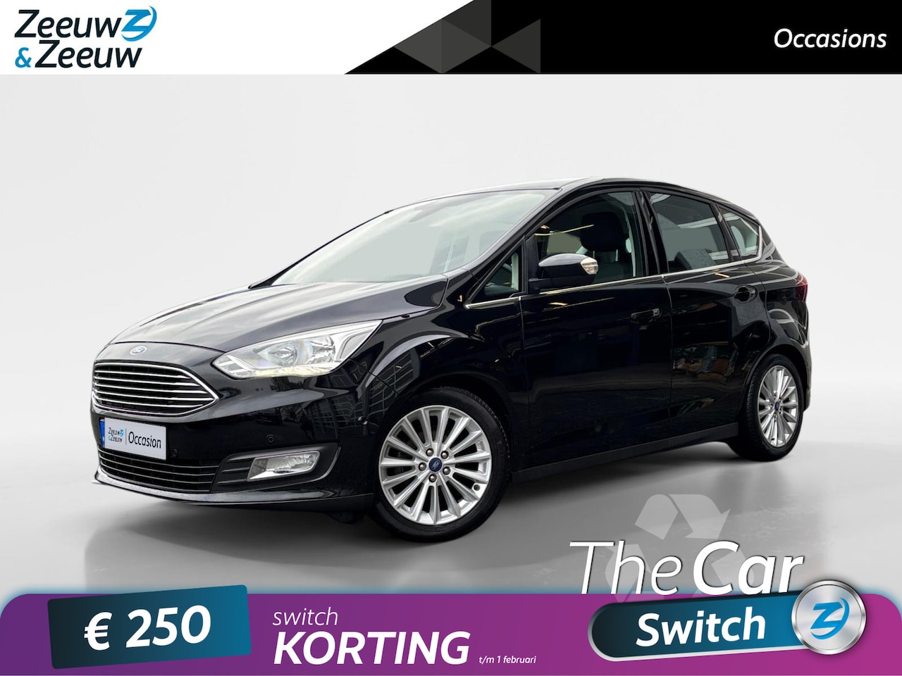 Ford C-Max - 1.0 Titanium | Camera | 1e eigenaar | 100% onderhouden | Navigatie | Voorruitverwarming | - AutoWereld.nl