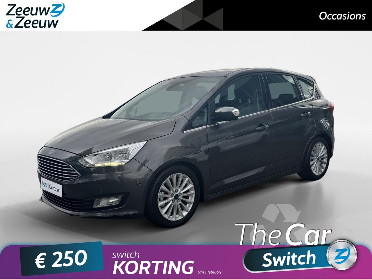 Ford C-Max - 1.5 Titanium | Trekhaak | 100% onderhouden | Spoiler | - AutoWereld.nl