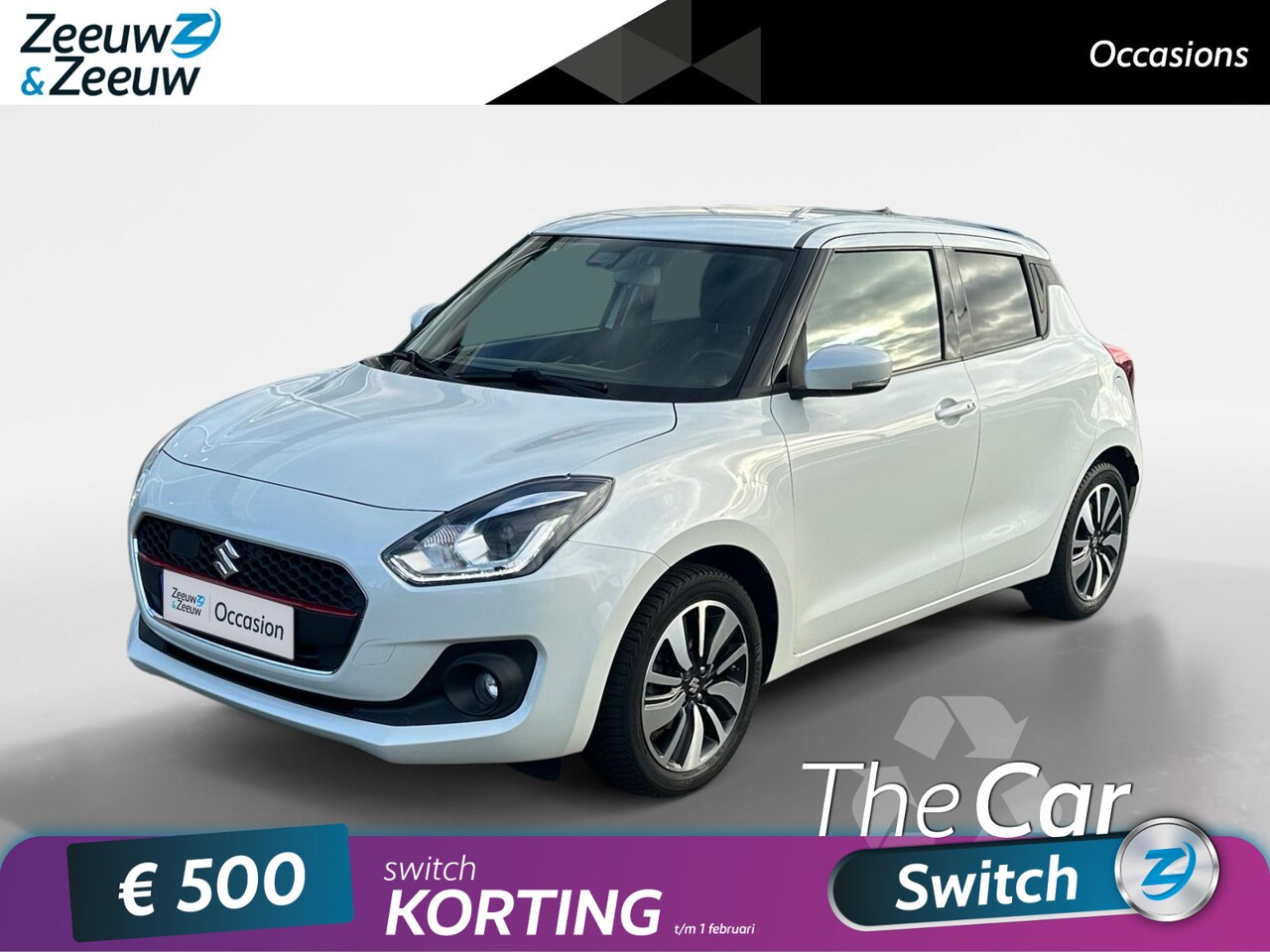 Suzuki Swift - 1.0 Stijl Smart Hybrid | Navigatie | Achteruitrijcamera | Adapt. Cruise Control | Keyless - AutoWereld.nl