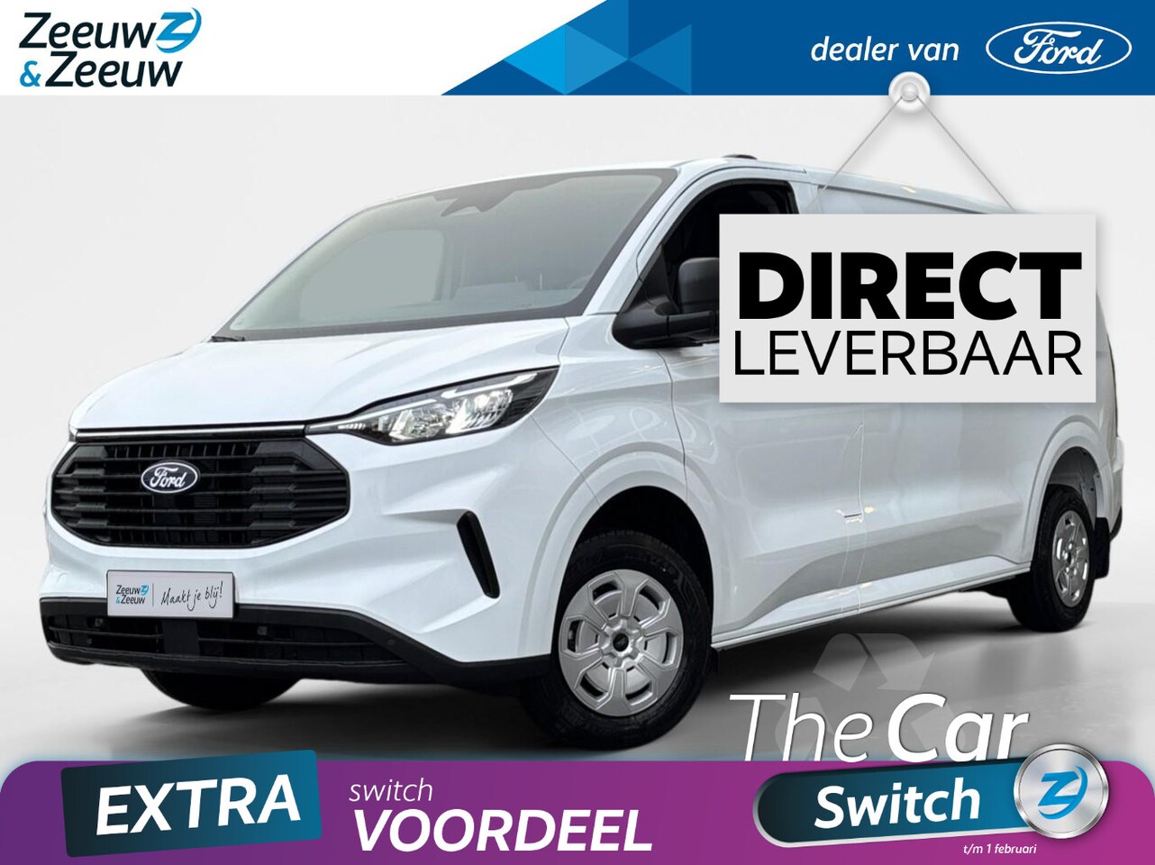 Ford Transit Custom - 300 2.0 TDCI L2H1 Trend 1 Week levertijd! | 1,9% Financial lease | Trekhaak | led Laadruim - AutoWereld.nl