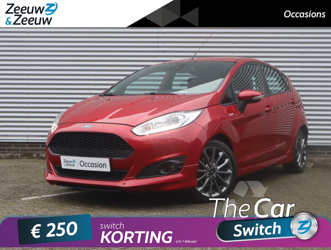 Ford Fiesta - 1.0 EcoBoost ST Line | Zeer nette auto | Navigatie | Bluetooth | Voorruitverwarming | 17" - AutoWereld.nl