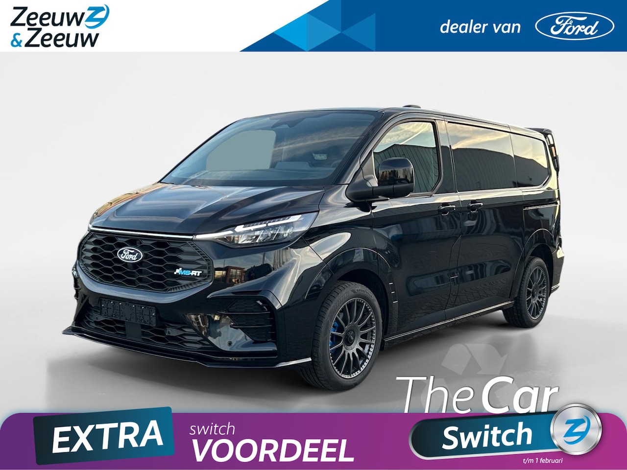 Ford Transit Custom - 320 2.5 PHEV L1H1 MS-RT 233pk automaat | Stoel- stuur en voorruitverwarming | 19inch licht - AutoWereld.nl