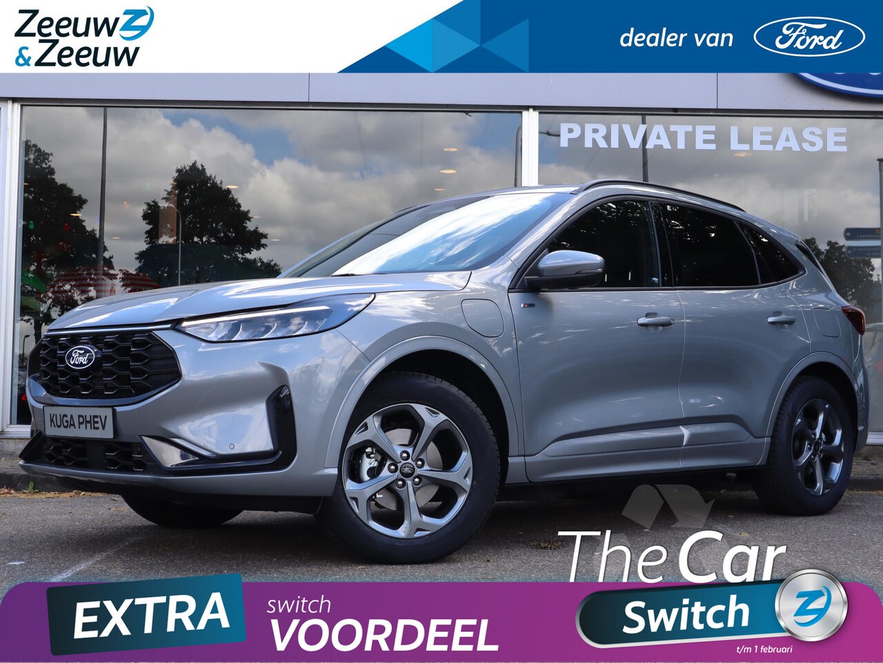 Ford Kuga - 2.5 PHEV ST-Line | Winterpack | El. Trekhaak | Draadloze Apple Carplay&Andorid Auto | Came - AutoWereld.nl