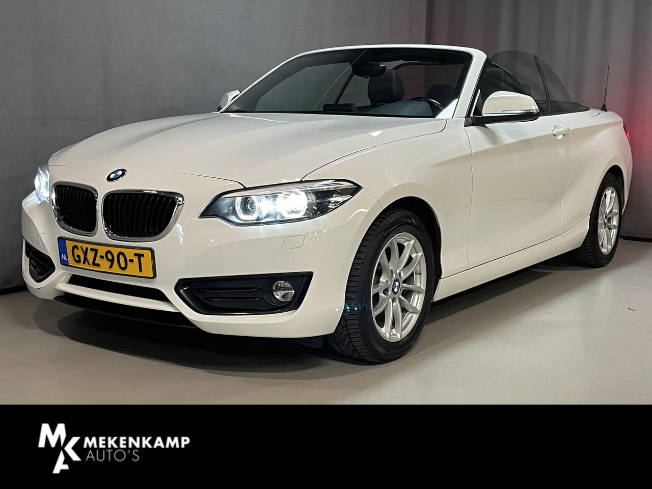 BMW 2-serie Cabrio - 218i Advantage 16"/Stoelverwarming/Trekhaak/LED/DAB/Climate/Cruise/Windscherm - AutoWereld.nl