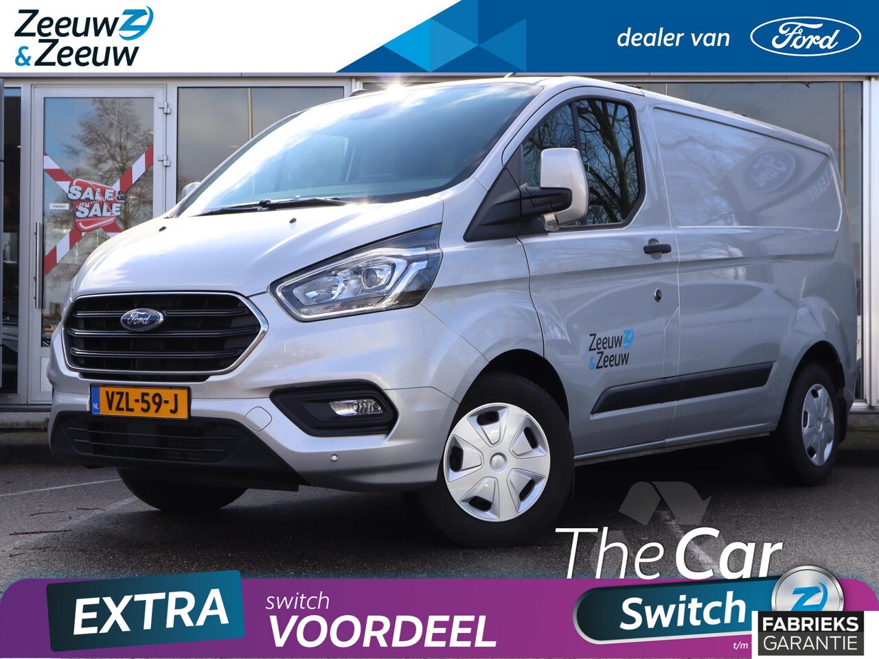 Ford Transit Custom - 340 2.0 TDCI L1H1 Trend 130PK | Imperiaal (neerklapbare dakdragers) Trekhaak | Navigatie | - AutoWereld.nl