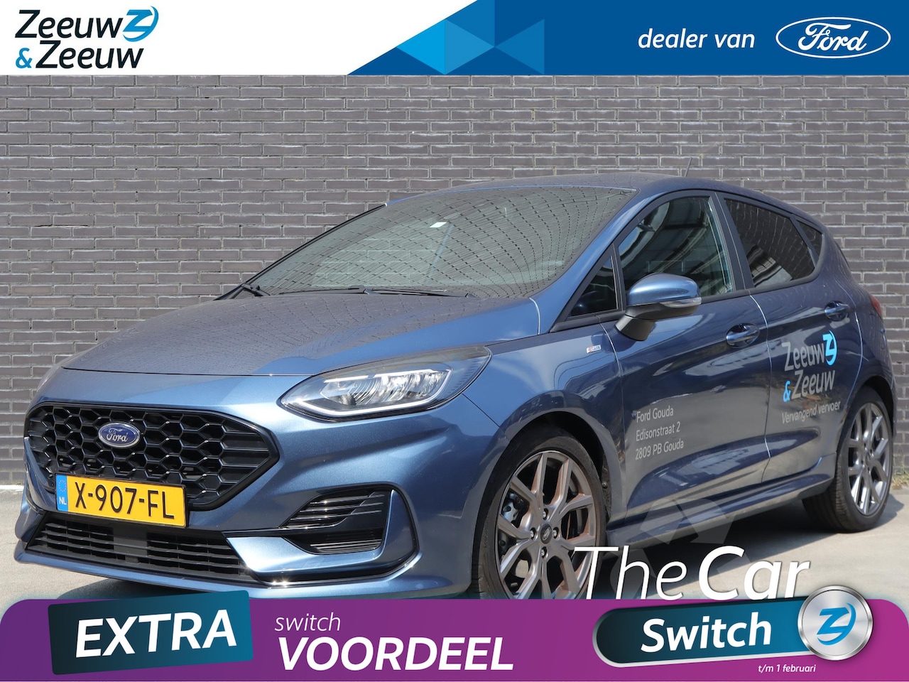 Ford Fiesta - 1.0 EcoBoost Hybrid ST-Line 125pk | DEMO | Stoel- stuur en voorruitverwarming | Lichtmetal - AutoWereld.nl