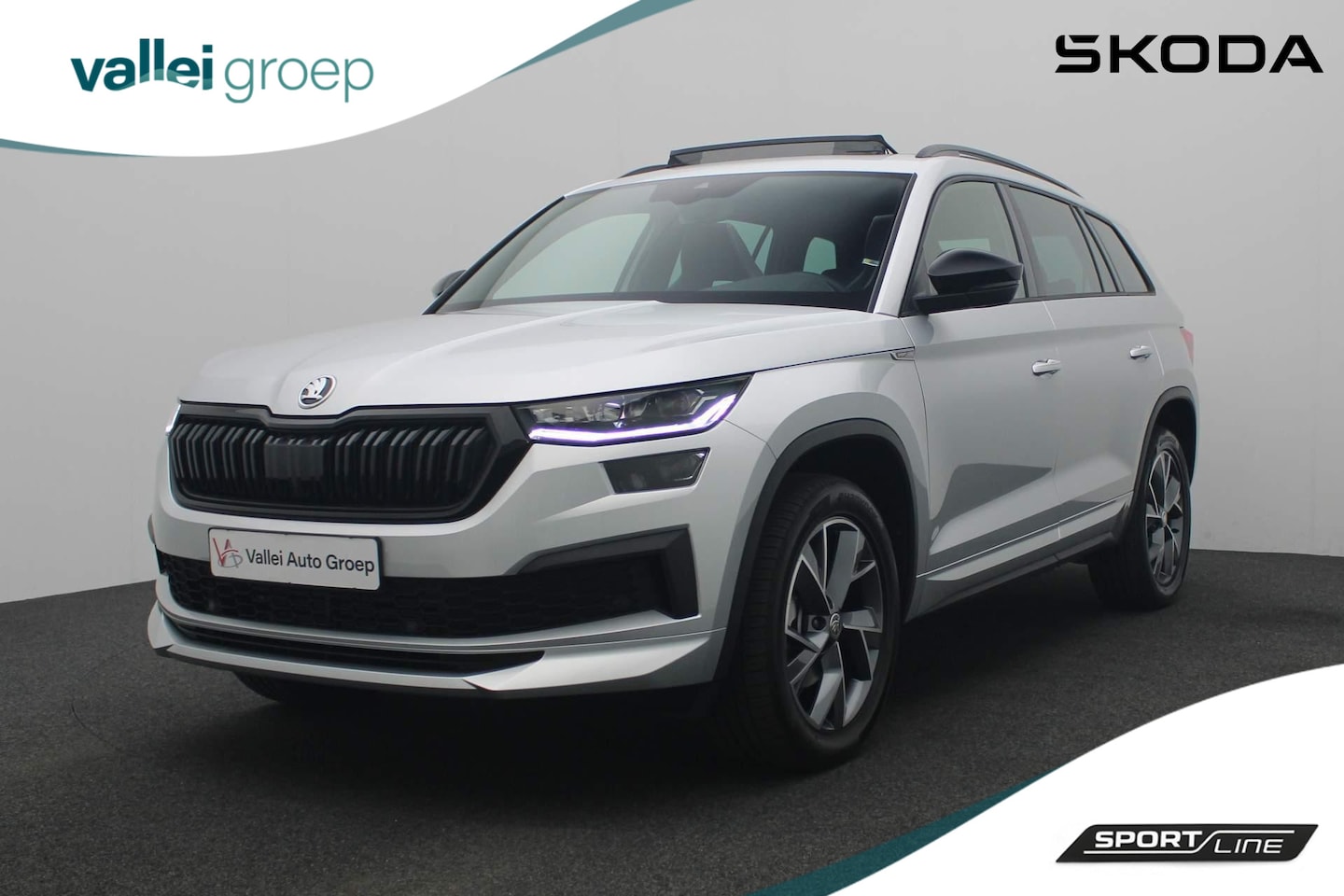 Skoda Kodiaq - 7 pers. 1.5 TSI 150PK DSG Sportline Business | Trekhaak | Pano | Matrix LED | Navi | Camer - AutoWereld.nl