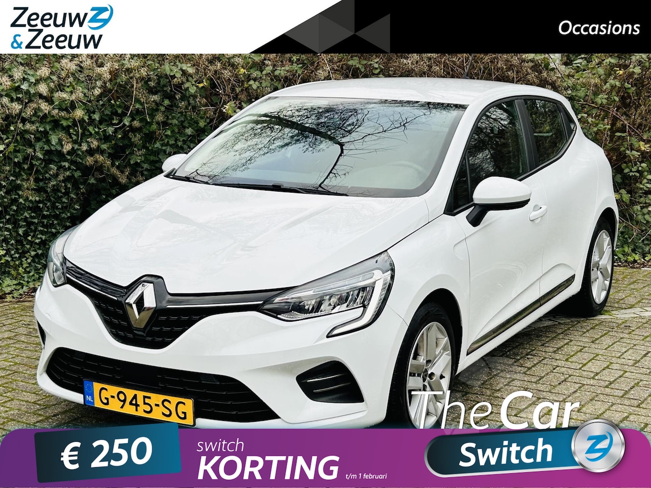 Renault Clio - 1.0 TCe Zen Apple Carplay/Android Auto , airco , cruise , tel , usb . - AutoWereld.nl