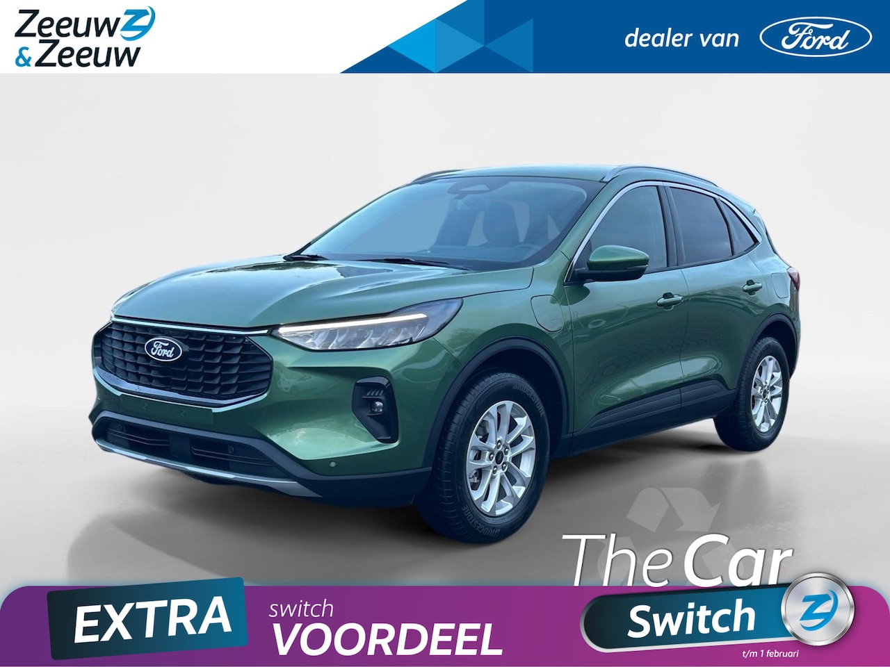 Ford Kuga - 2.5 PHEV Titanium 225pk | Nieuw te bestellen | Navigatie | Parkeer sensoren | Achteruit ri - AutoWereld.nl