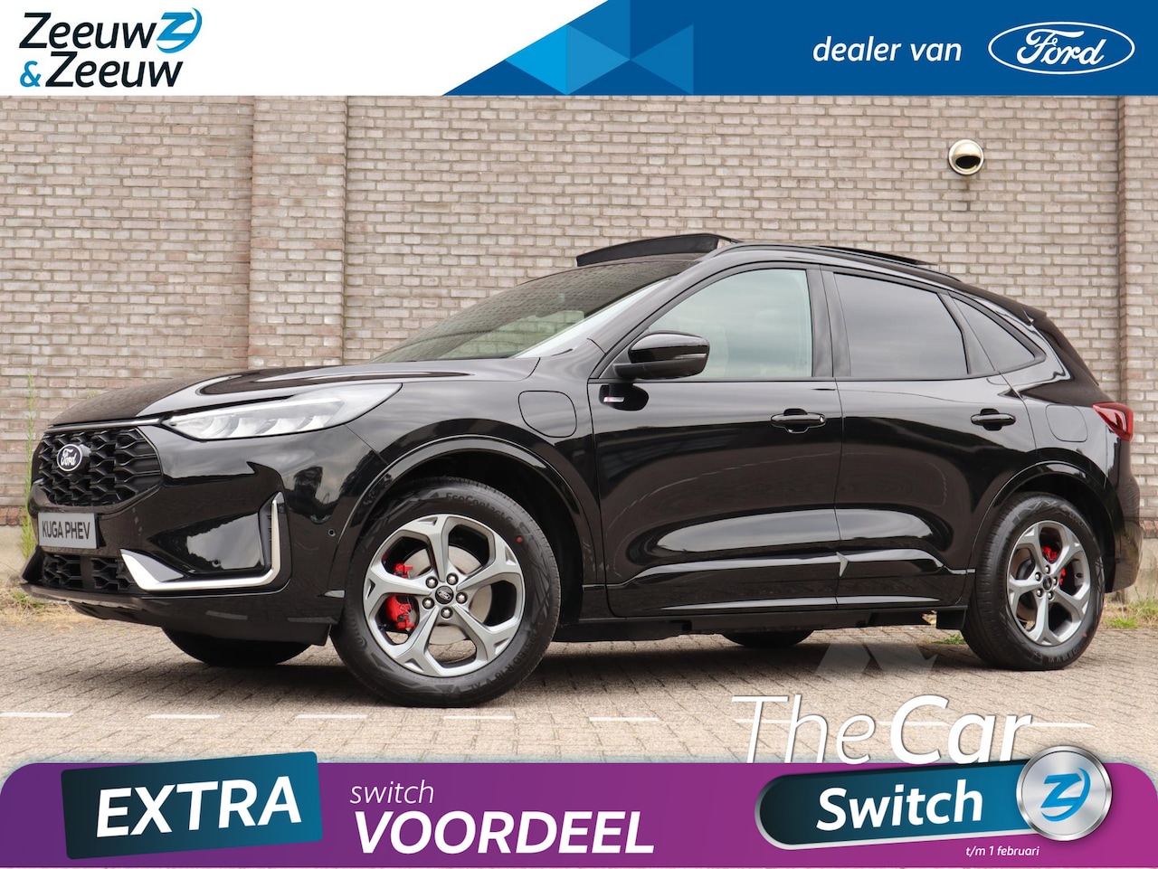 Ford Kuga - 2.5 PHEV ST-Line X | Winterpack | El. Trekhaak | Adaptive Cruisecontrol | Panoramadak | 18 - AutoWereld.nl