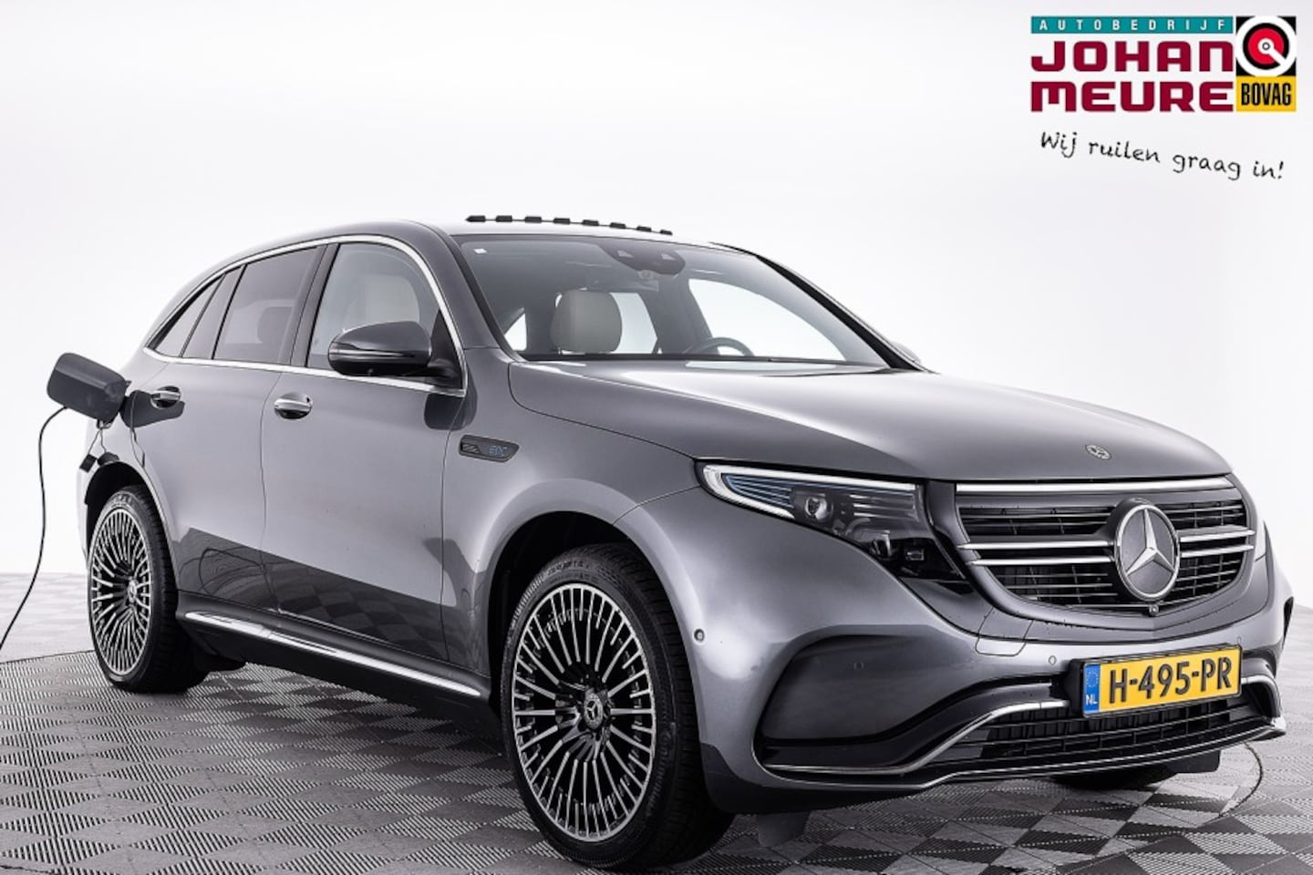 Mercedes-Benz EQC - 400 4MATIC Premium Plus AMG 80 kWh | PANORAMADAK | LEDER ✅ 1e Eigenaar . - AutoWereld.nl