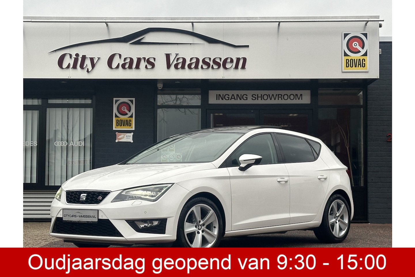 Seat Leon - 1.4 TSI FR 122 pk panoramadak navigatie led cruise ctr 5 deurs xenon pdc v/a getint glas h - AutoWereld.nl