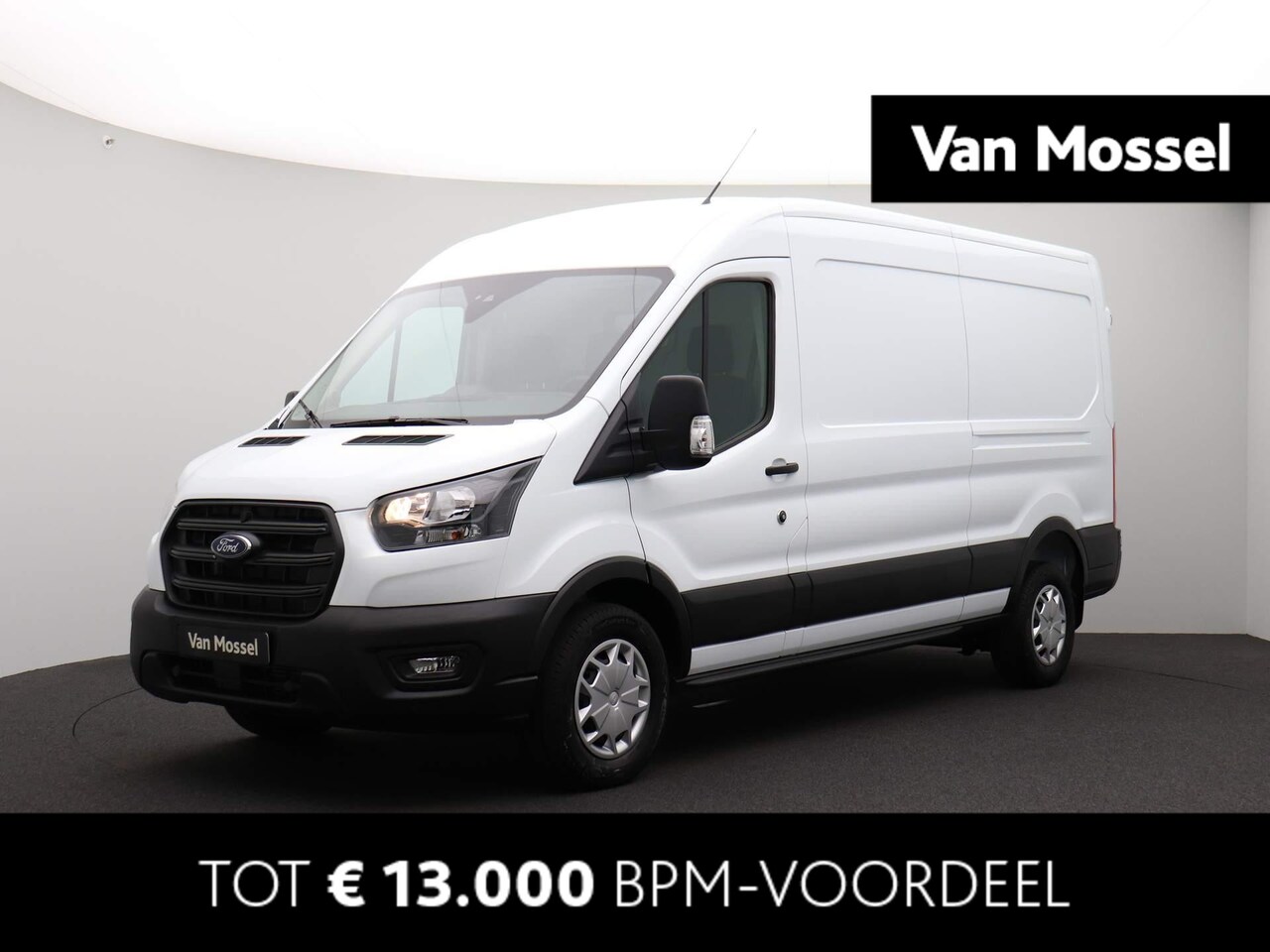 Ford Transit - 350 2.0 TDCI L3H2 Trend Automaat 130 pk | Tussenschot met ruit | Ruiten in de achterdeuren - AutoWereld.nl