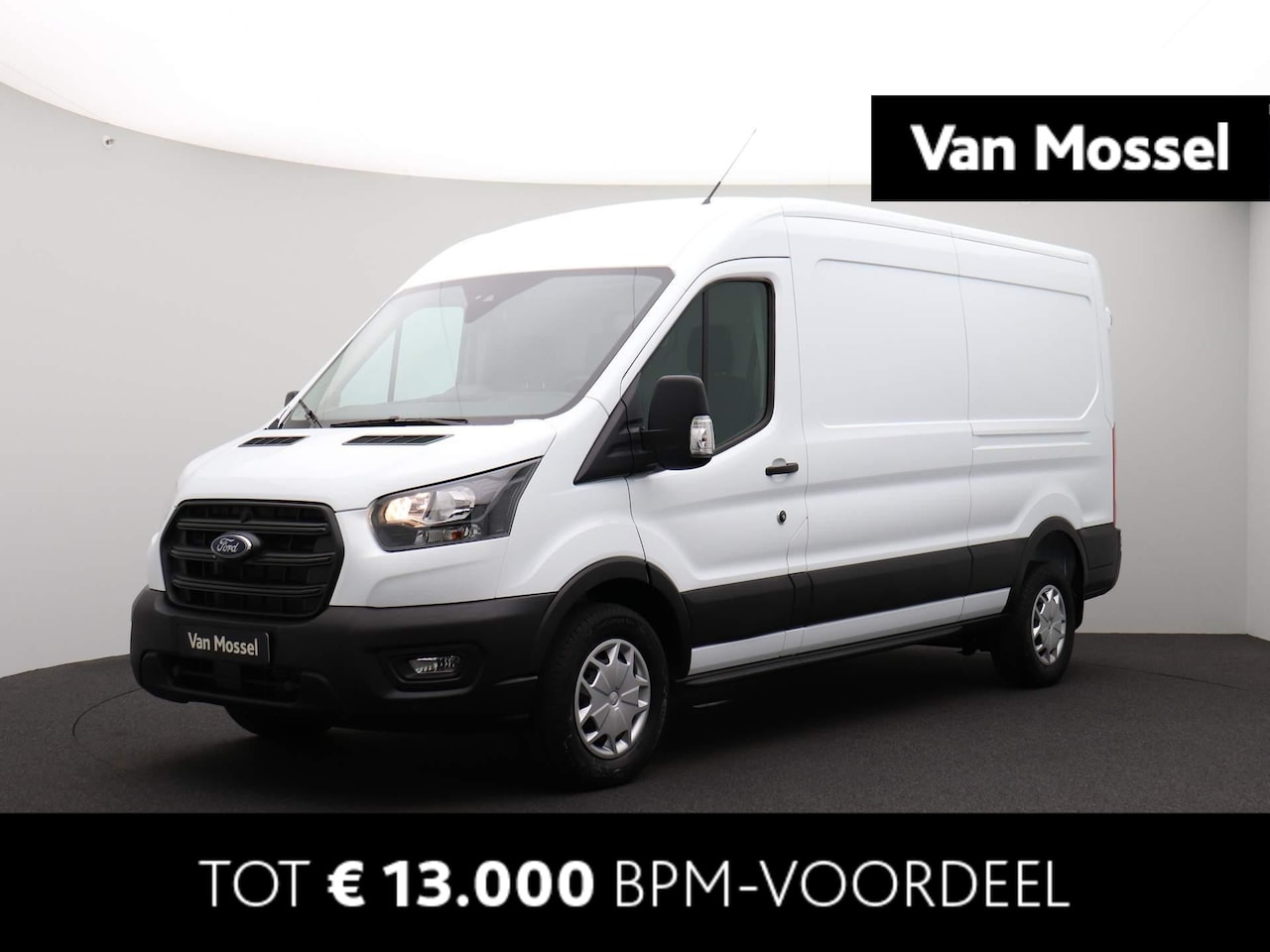 Ford Transit - 350 2.0 TDCI L3H2 Trend Automaat 130 pk | Tussenschot met ruit | Ruiten in de achterdeuren - AutoWereld.nl