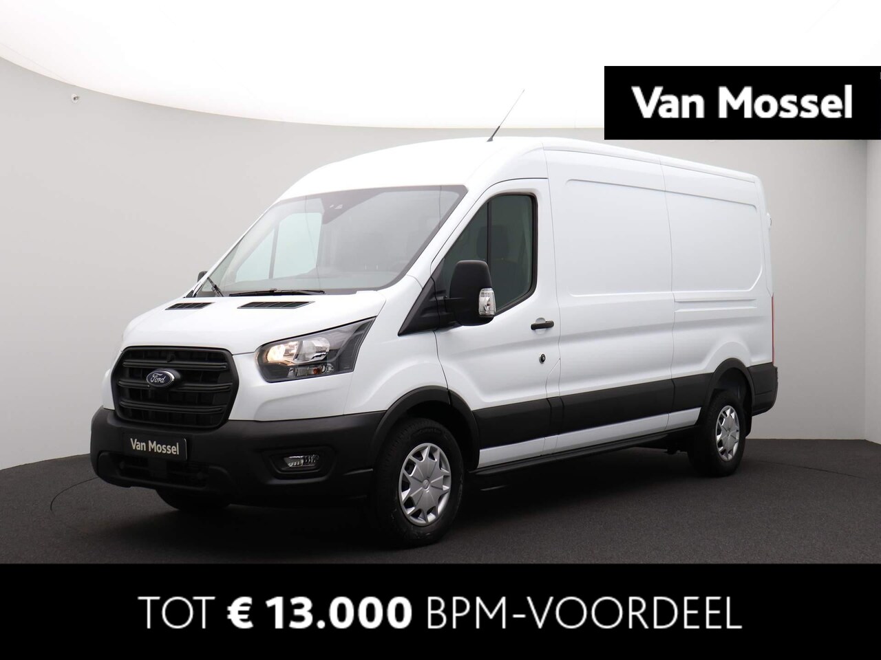 Ford Transit - 350 2.0 TDCI L3H2 Trend Automaat 130 pk | Tussenschot met ruit | Ruiten in de achterdeuren - AutoWereld.nl