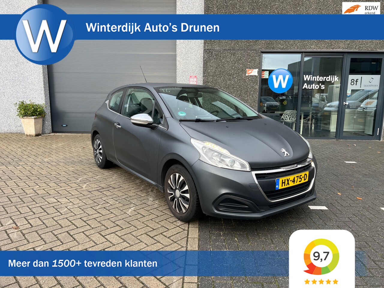 Peugeot 208 - 1.2 PureTech Active Matt Grijs|Airco|Cruise|Navi|Leder|NAP - AutoWereld.nl