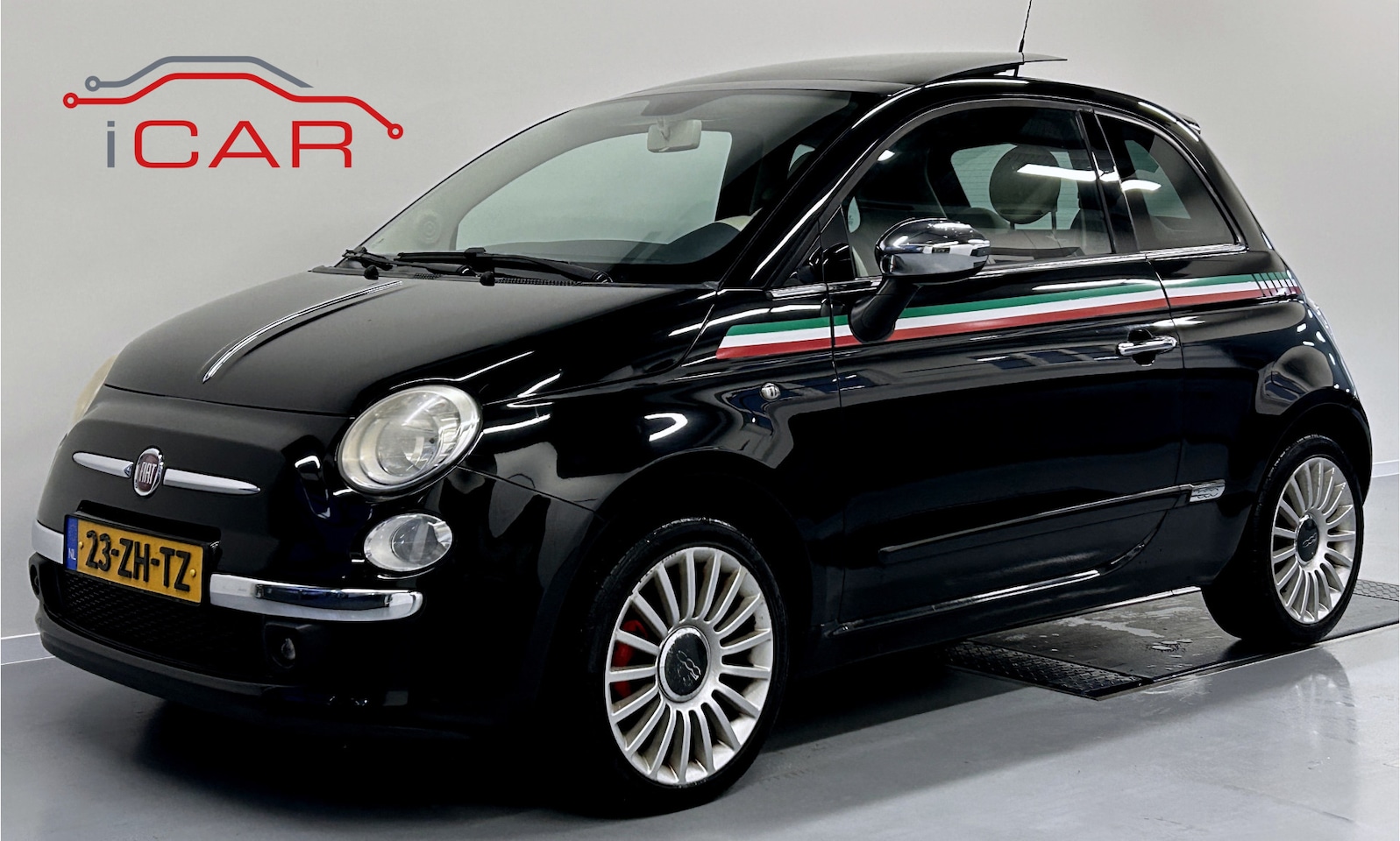 Fiat 500 - 1.4-16V Lounge 100PK Pano-Leder-Clima - AutoWereld.nl