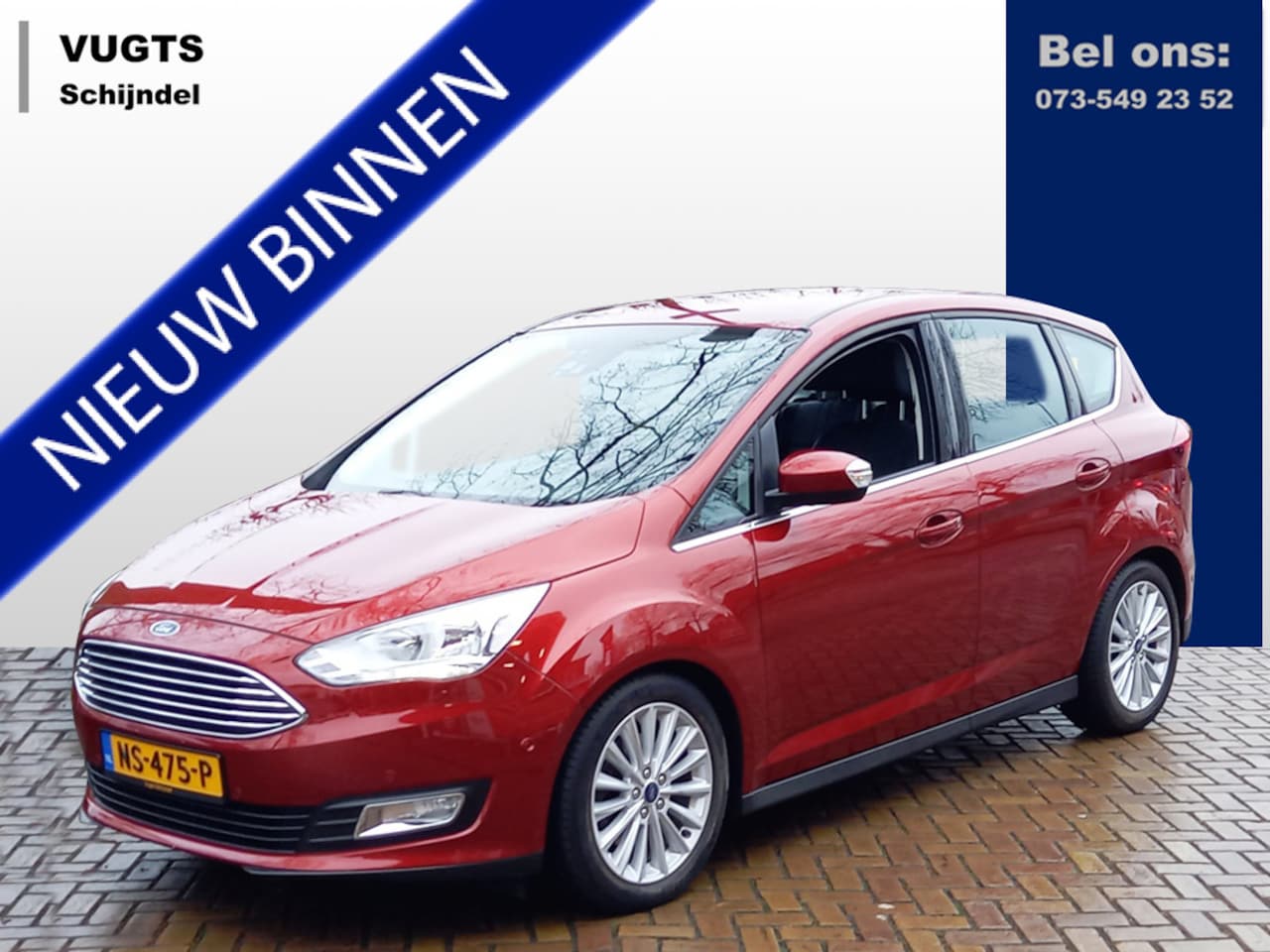 Ford C-Max - 1.5 EcoBoost 150-pk Titanium Automaat 1500 kg geremd aanhangwagen gewicht - AutoWereld.nl