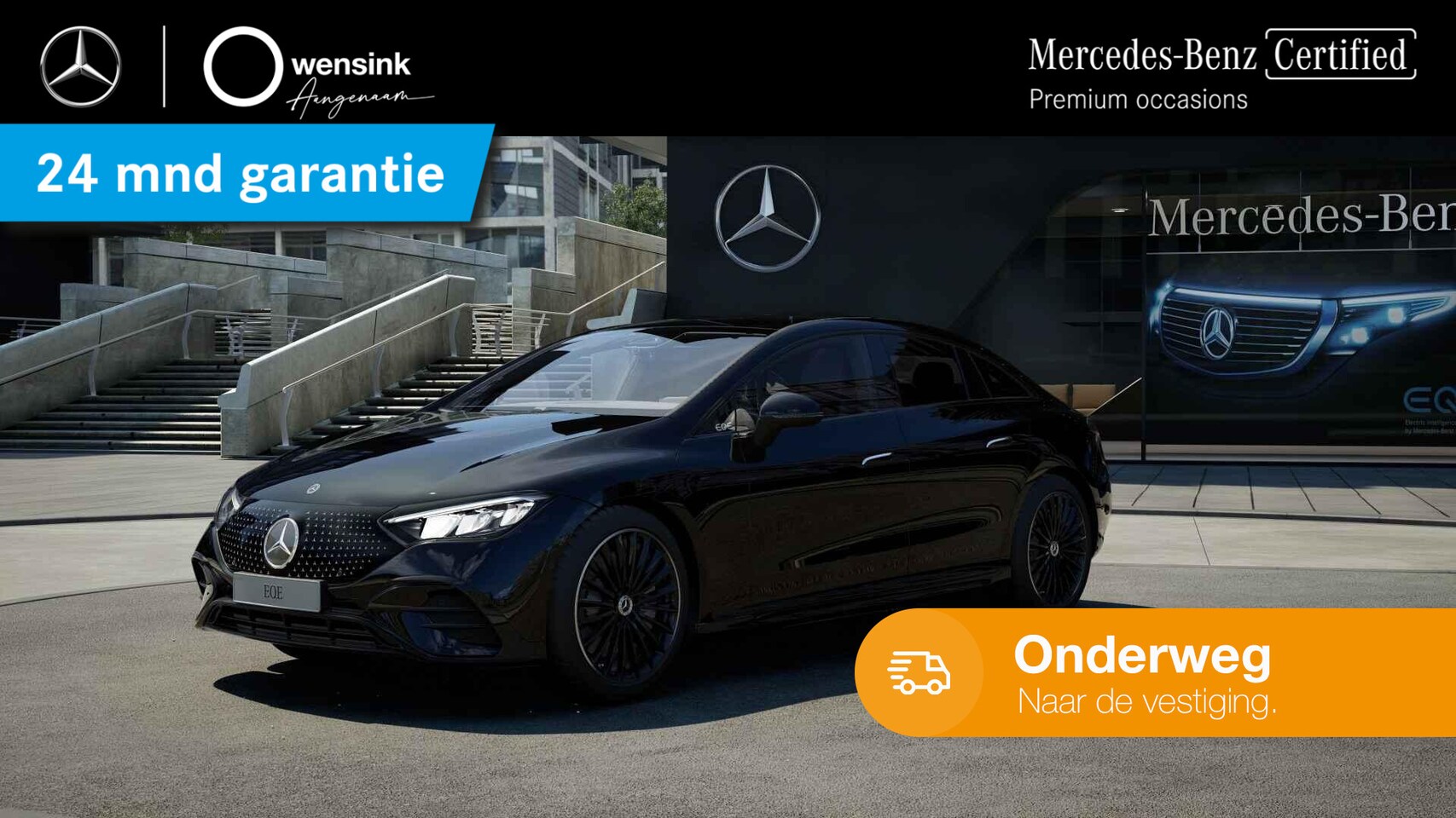 Mercedes-Benz EQE - 300 AMG Line 89 kWh | Luchtvering | Burmester | Night pakket | 21" lichtmetalen velgen | - AutoWereld.nl