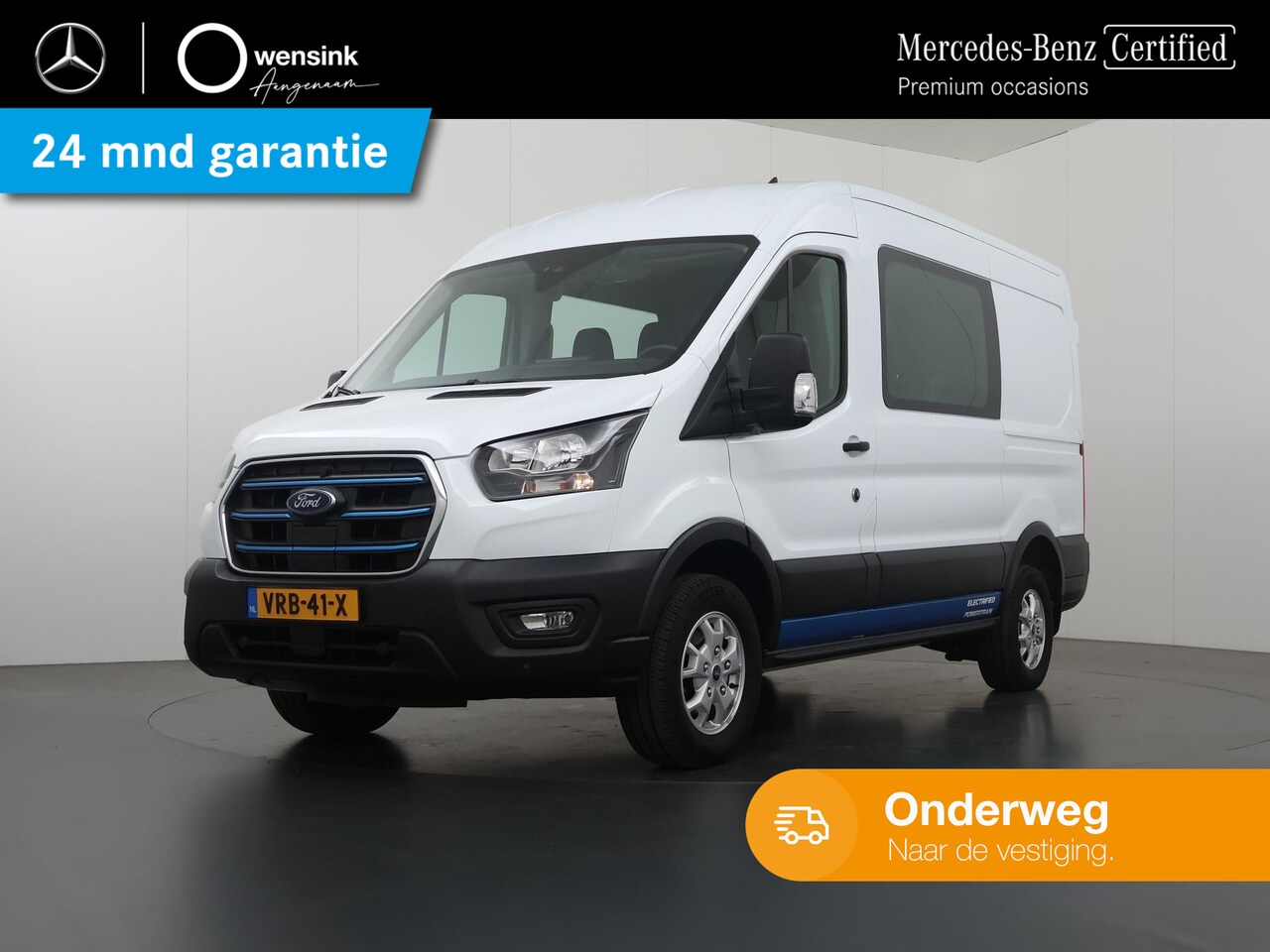 Ford E-Transit - 350 L2 H2 Trend 68 kWh | Dubbele Cabine | Navigatie | Airco | Parkeercamera | LM Velgen | - AutoWereld.nl