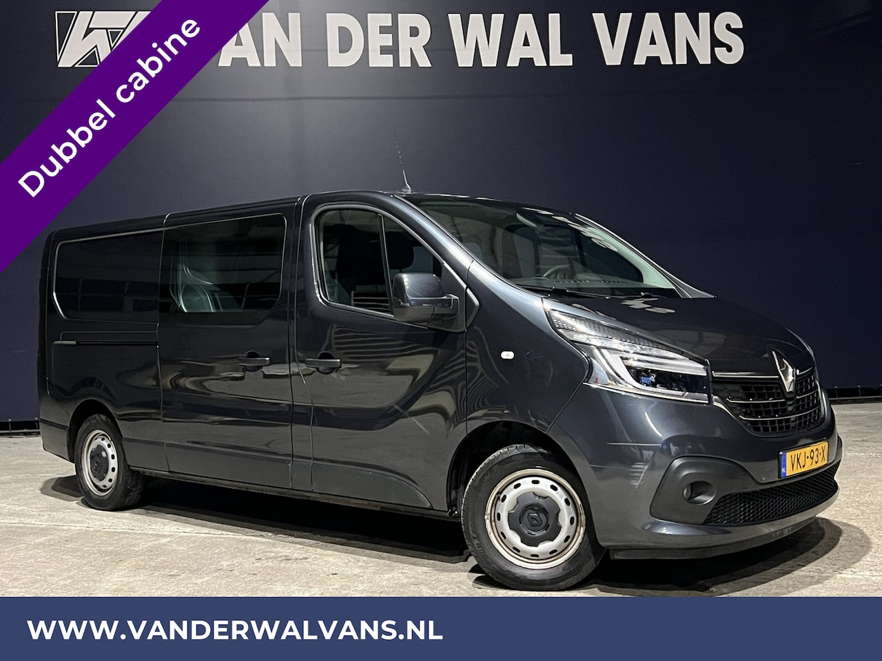 Renault Trafic - 2.0 dCi 120pk L2H1 Dubbele Cabine Euro6 Airco | 6-Zits | Navigatie | 2x zijdeur | LED | Ca - AutoWereld.nl