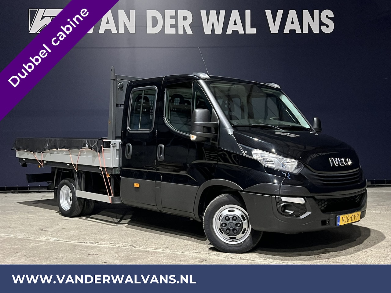 Iveco Daily - 35C12D Pick up Dubbele cabine Open laadbak Dubbel Lucht 3500kg Trekhaak Euro6 Airco | 7 Pe - AutoWereld.nl