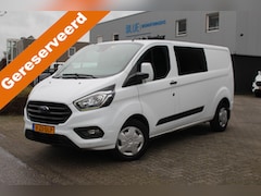 Ford Transit Custom - 320 2.0 TDCI 130PK Euro6 Automaat L2 Trend DC ✓ dubbele cabine 6 persoons ✓ Sortimo inrich