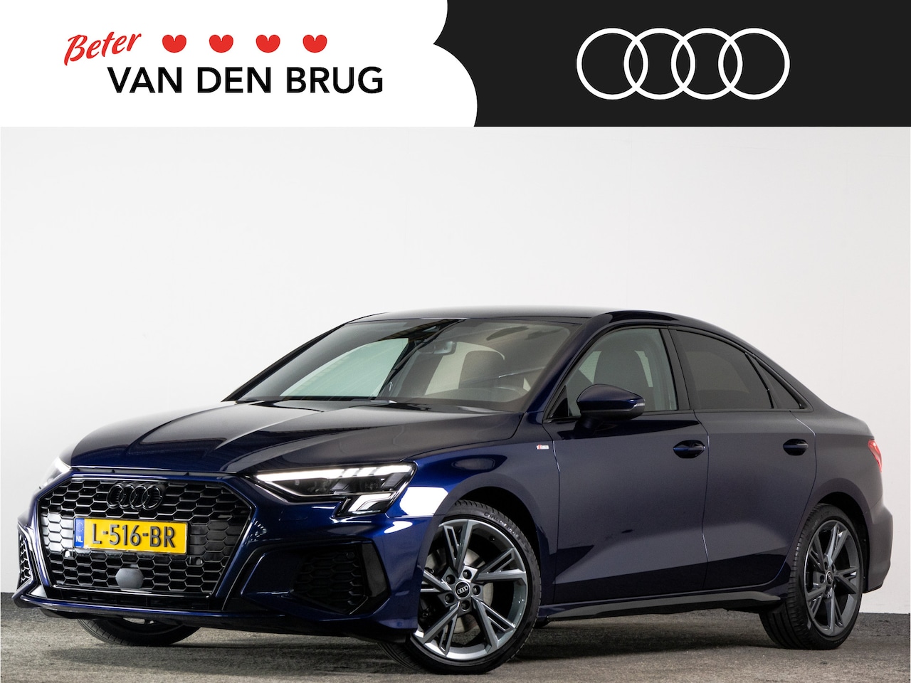 Audi A3 Limousine - S-LIne 35 TFSI 150 pk AUTOMAAT | LED | Navigatie | 18" Lm velgen | NL-Auto | - AutoWereld.nl