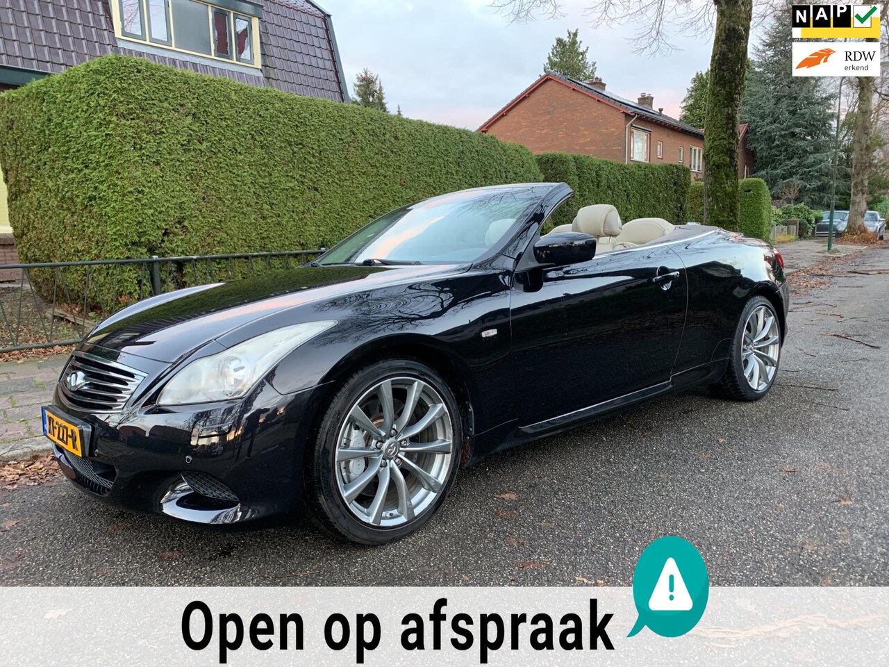 Infiniti G Cabrio - 37 GT V6 320 PK Aut leder 19'' wln xenon camera keyless - AutoWereld.nl