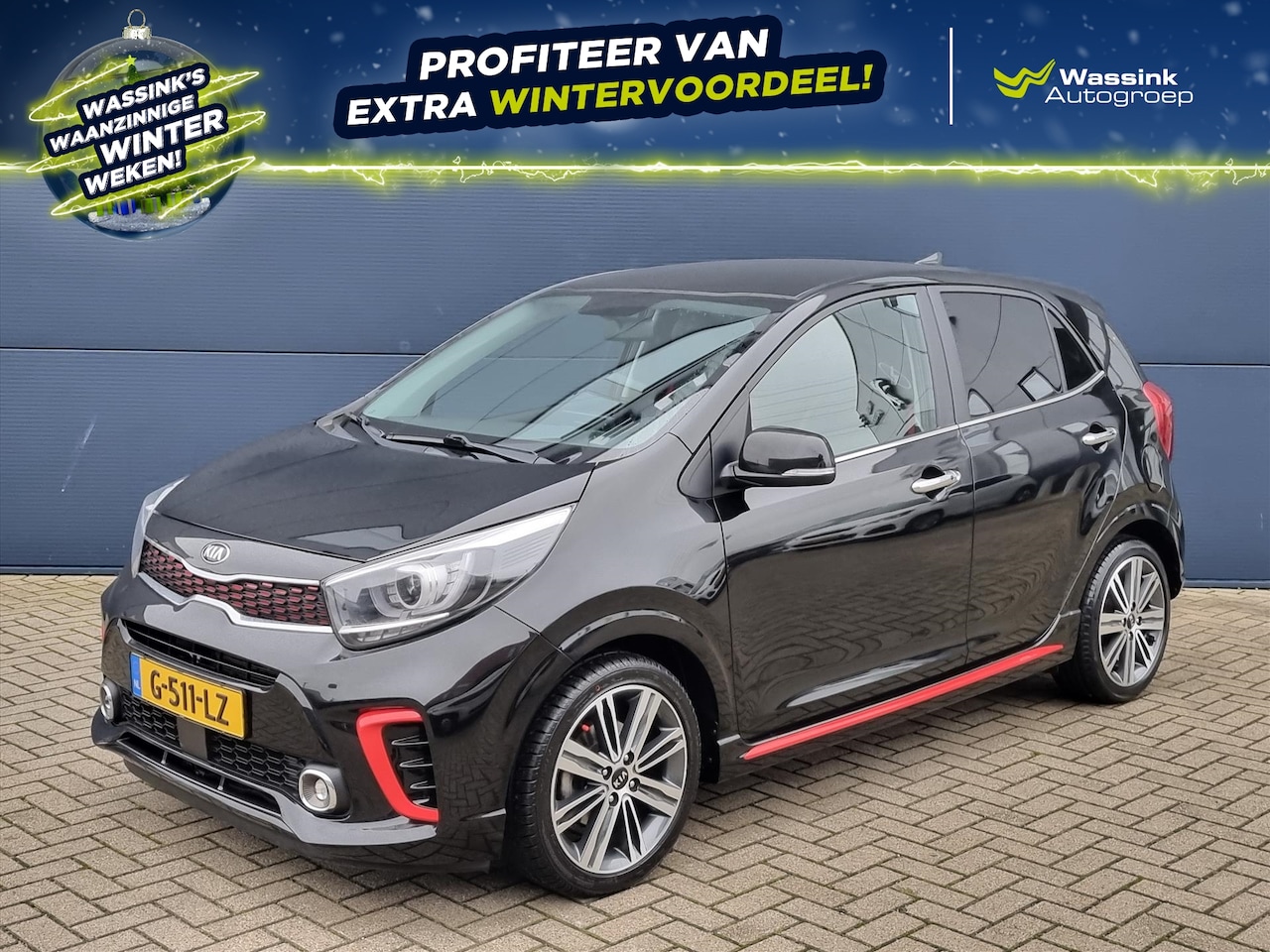 Kia Picanto - 1.0 T-GDi 100pk 5-zits GT-Line | Cruise Control | Navigatie | Stoel-/Stuurverwarming | Cli - AutoWereld.nl