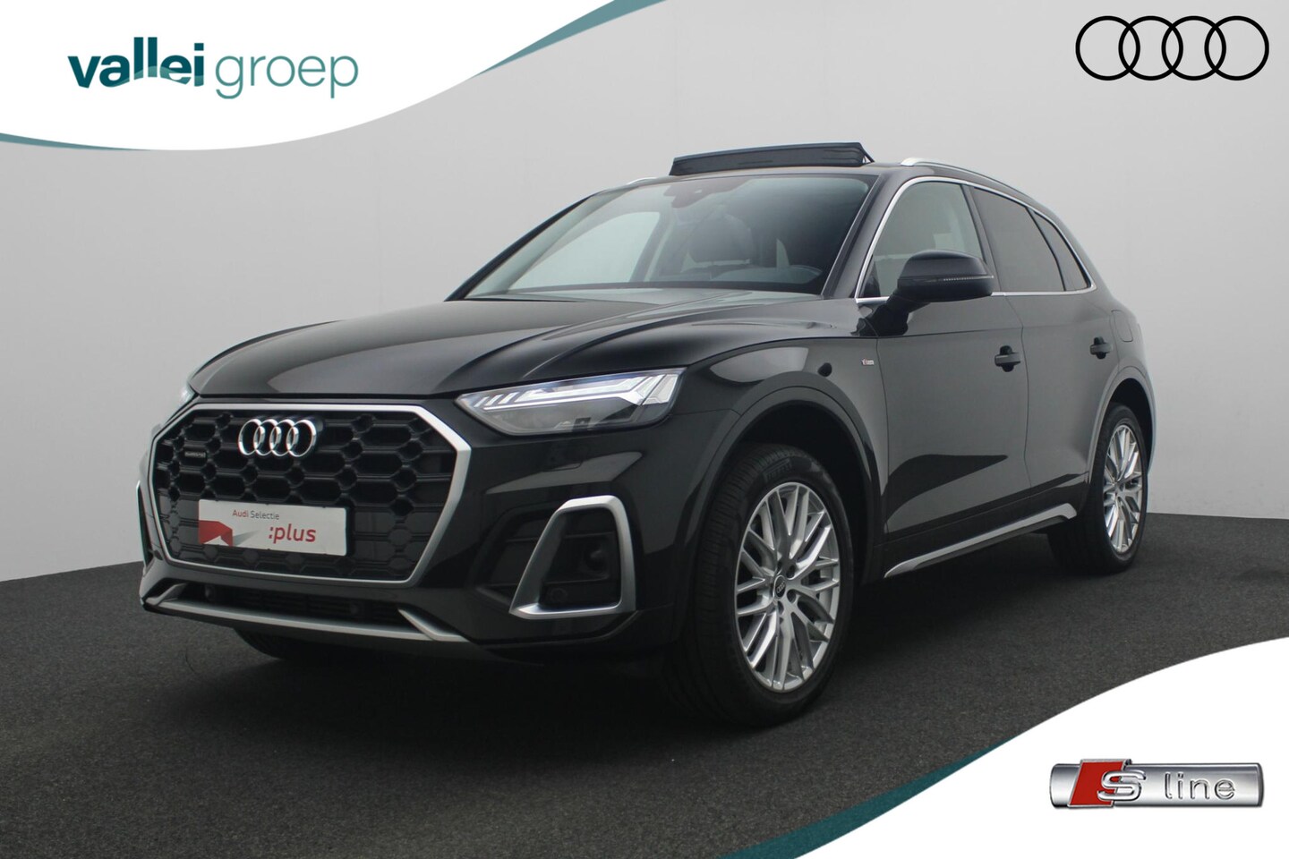 Audi Q5 - 50 TFSI e 299PK S-tronic Advanced Edition | S-Line ext. | Trekhaak | Pano | Leer | Matrix - AutoWereld.nl