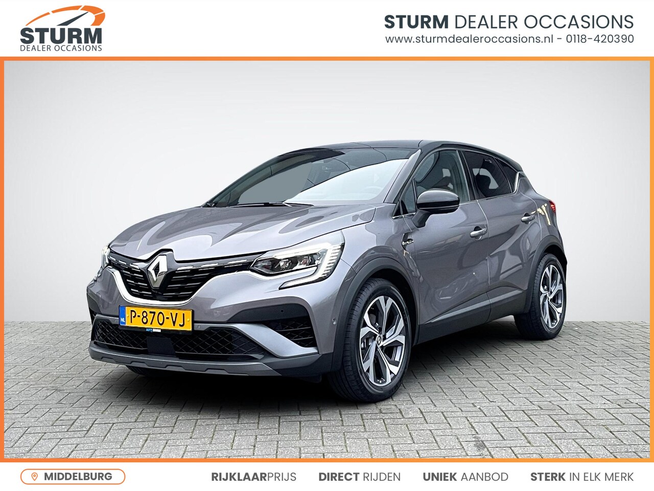 Renault Captur - 1.6 E-Tech Hybrid 145 R.S. Line | Trekhaak | Navigatie | 360° Camera | Apple Carplay/Andro - AutoWereld.nl