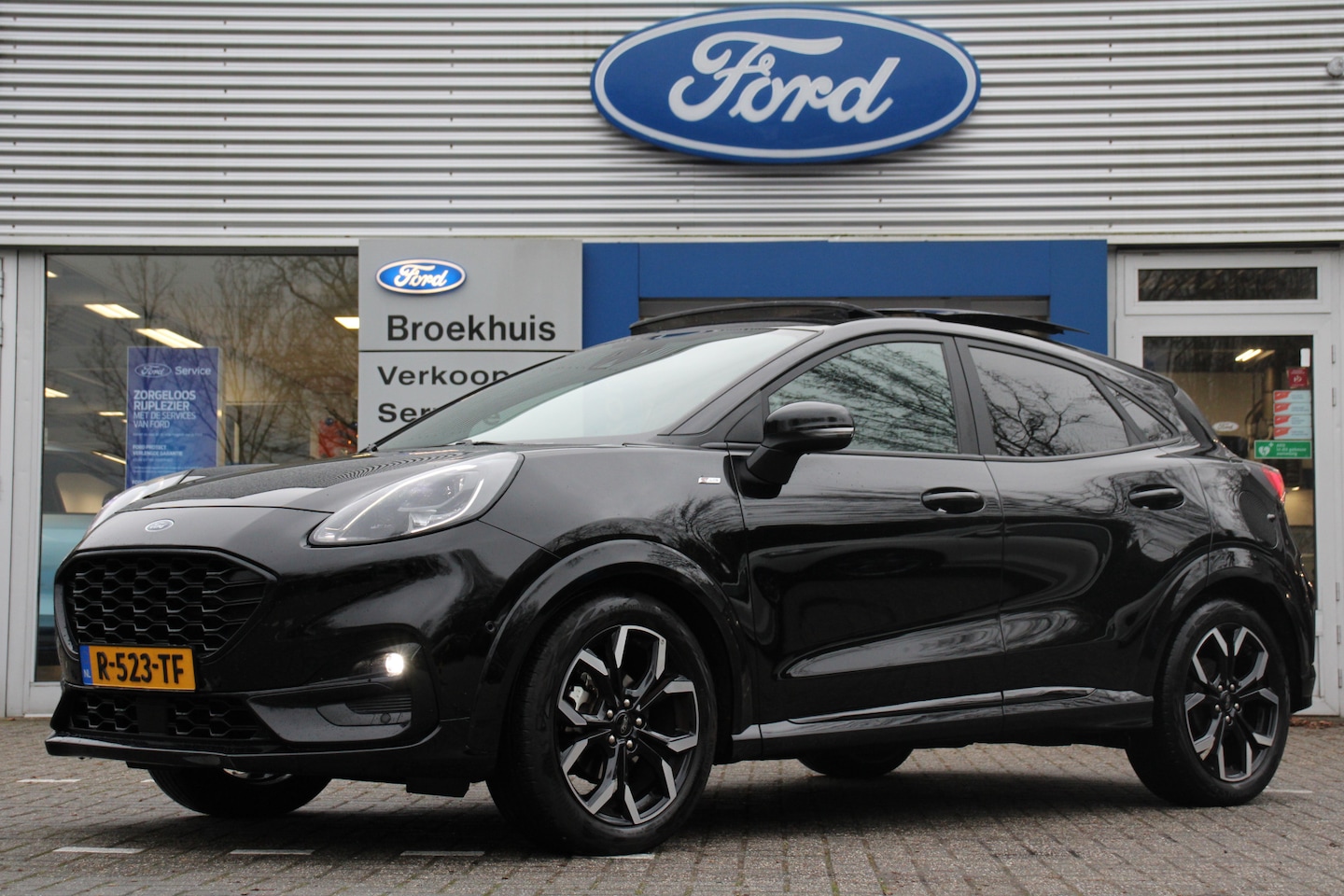 Ford Puma - 1.0EB HYBRID ST-LINE X | NL-AUTO! | 1E EIGENAAR! | DEALER OH! | PANODAK | LEDER/STOF | NAV - AutoWereld.nl