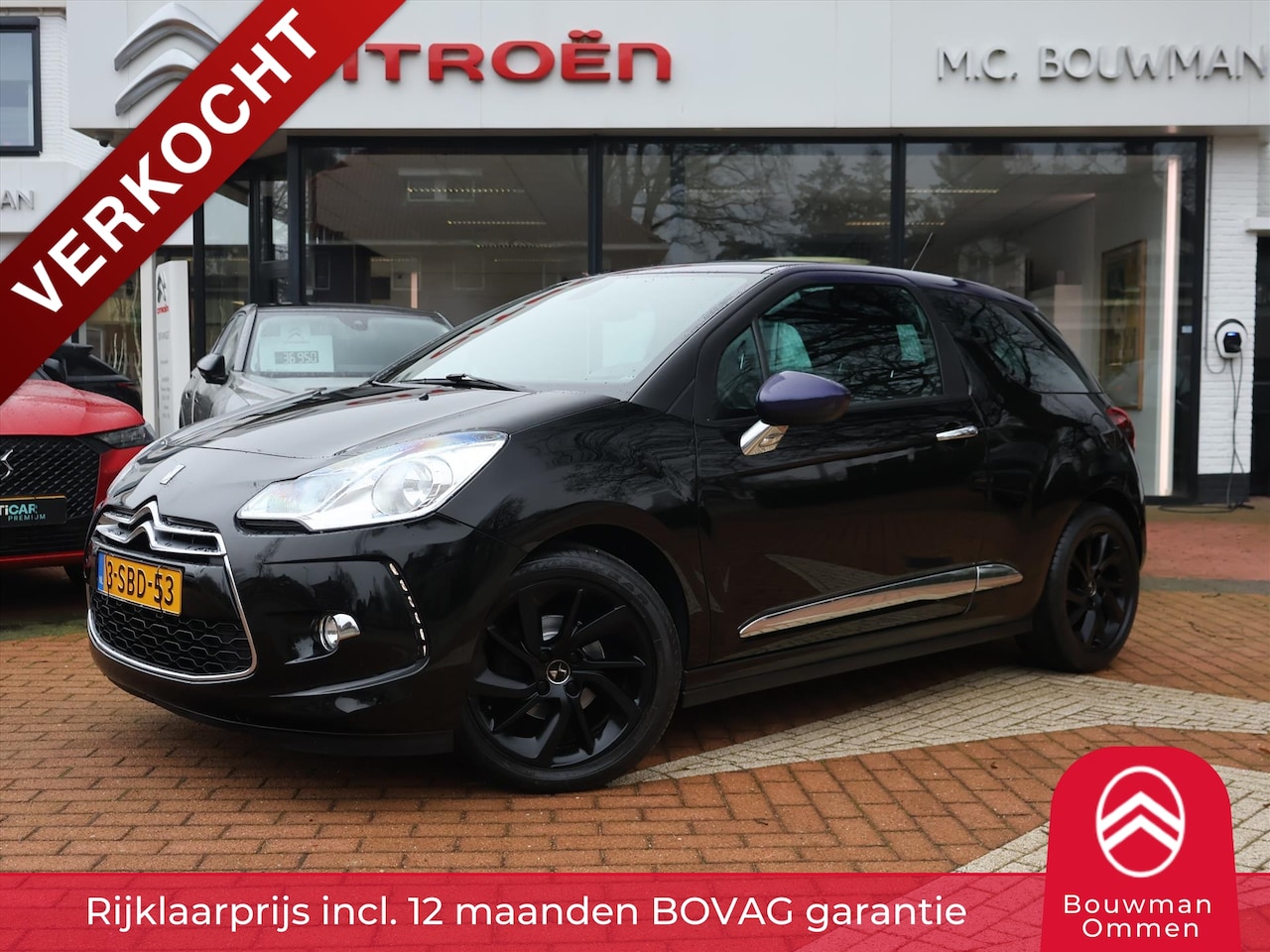 Citroën DS3 - PureTech 82PK So Chic, Rijklaarprijs | Navigatie | LED 3D | Parkeersensoren | Comfortstoel - AutoWereld.nl