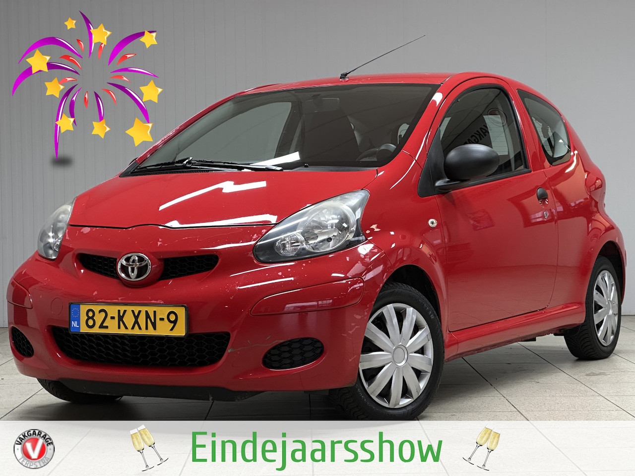 Toyota Aygo - 1.0-12V Access/ Radio-CD+AUX/ Stuurbekr/ Airbags/ Bumpers in Kleur/ Deelbare Achterbank. - AutoWereld.nl