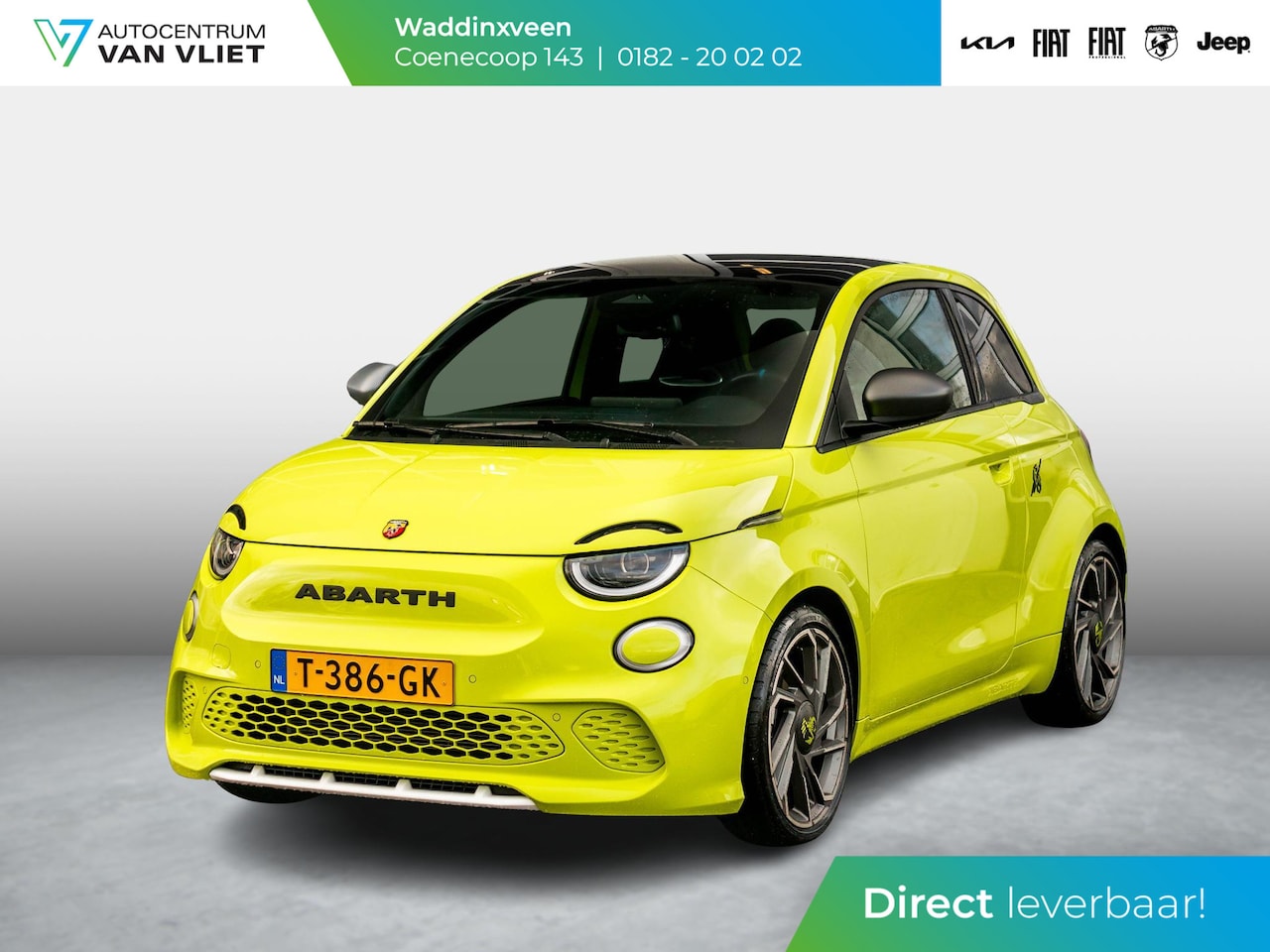 Abarth 500e - 42 kWh Turismo 155pk | Clima | Pack Winter | Cruise | Apple Carplay | Leder | Priv. glass - AutoWereld.nl