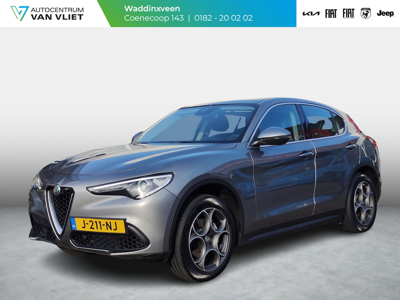 Alfa Romeo Stelvio - 2.0 Turbo Aut. AWD 200pk Super | Schuif/Kantel dak | Trekhaak | Leder | Navi | Elek. Stoel - AutoWereld.nl