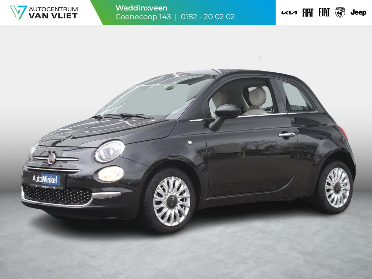 Fiat 500 - 1.2 Lounge | Airco | Cruise | PDC | Navi | Apple Carplay | Ambiance Ivoor - AutoWereld.nl