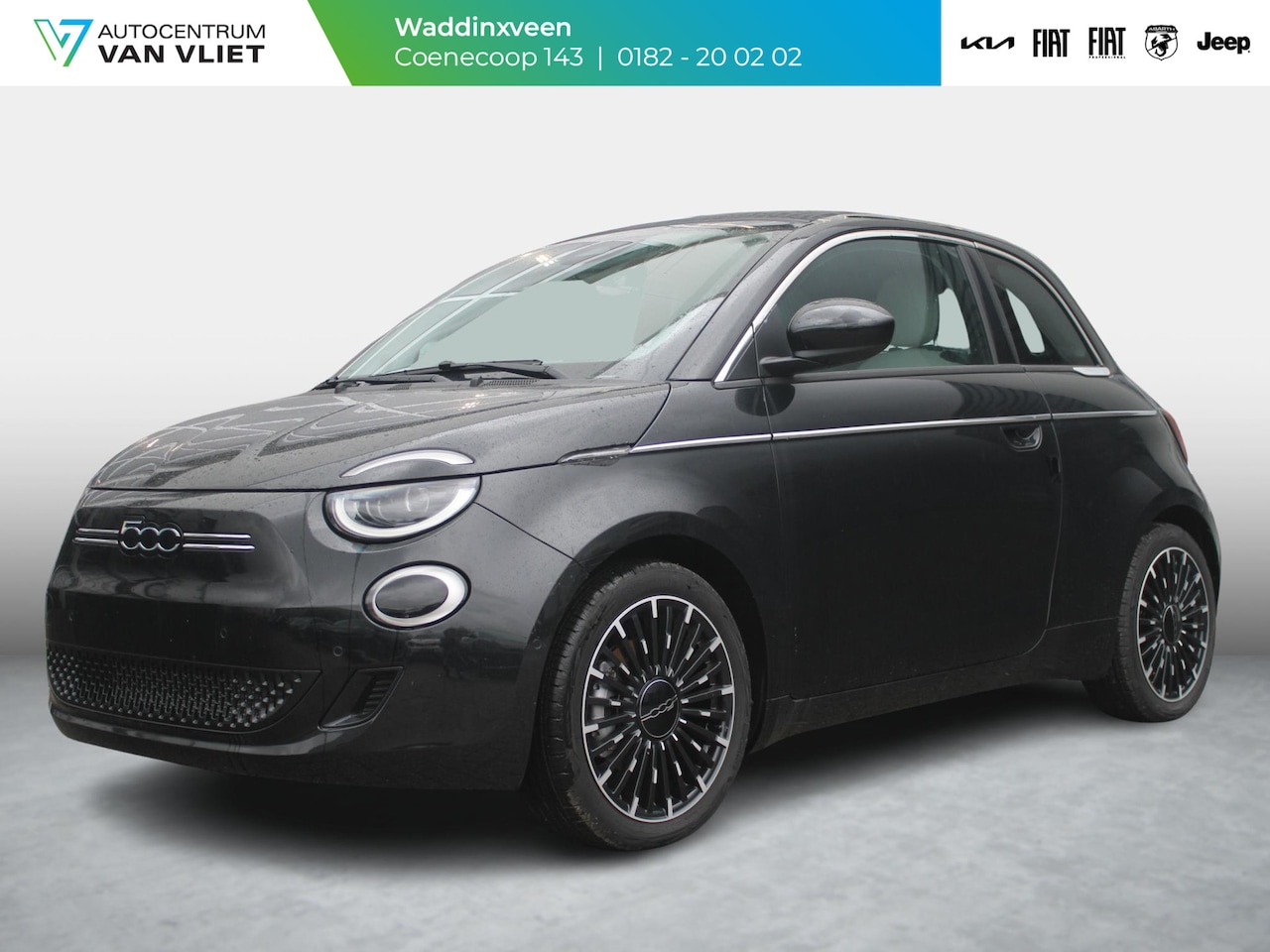 Fiat 500e - Cabrio La Prima 42 kWh | By Bocelli | Leder | 17" | Navi | Winter Pack | - AutoWereld.nl