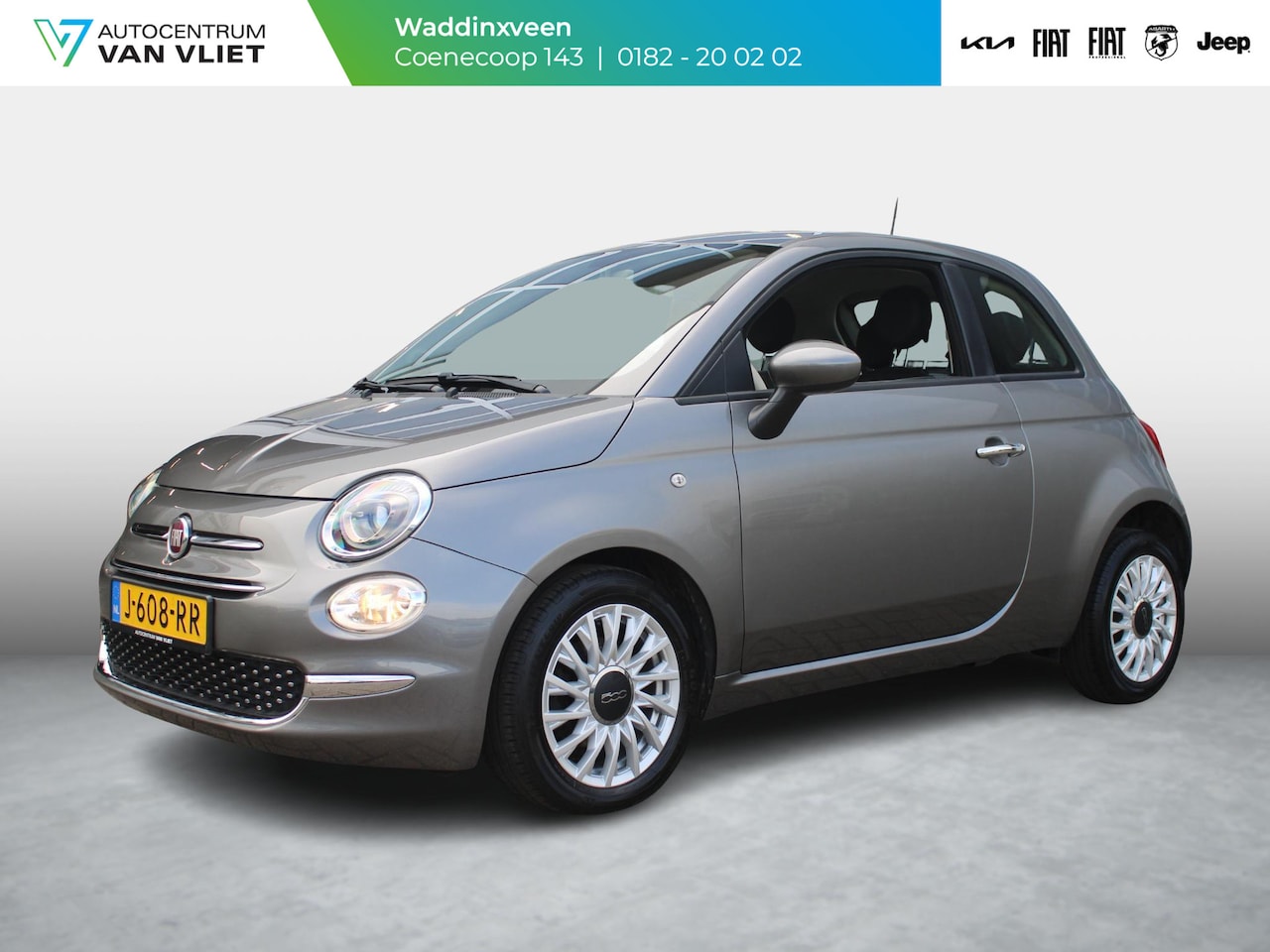 Fiat 500 - Hybrid Lounge | Airco | Cruise | Apple Carplay | Leder Look | Ambiance Ivoor - AutoWereld.nl